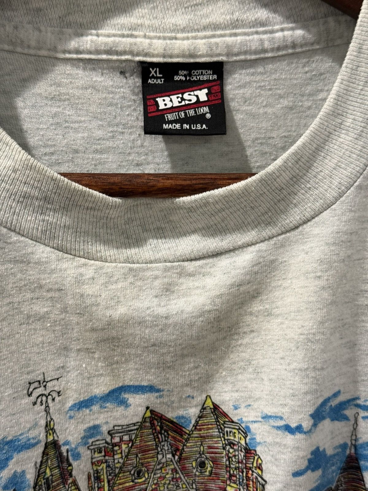 Fruit Of The Loom × Vintage single stitch boldt castle ny portrait tee 00's Size US L / EU 52-54 / 3 - 2 Thumbnail