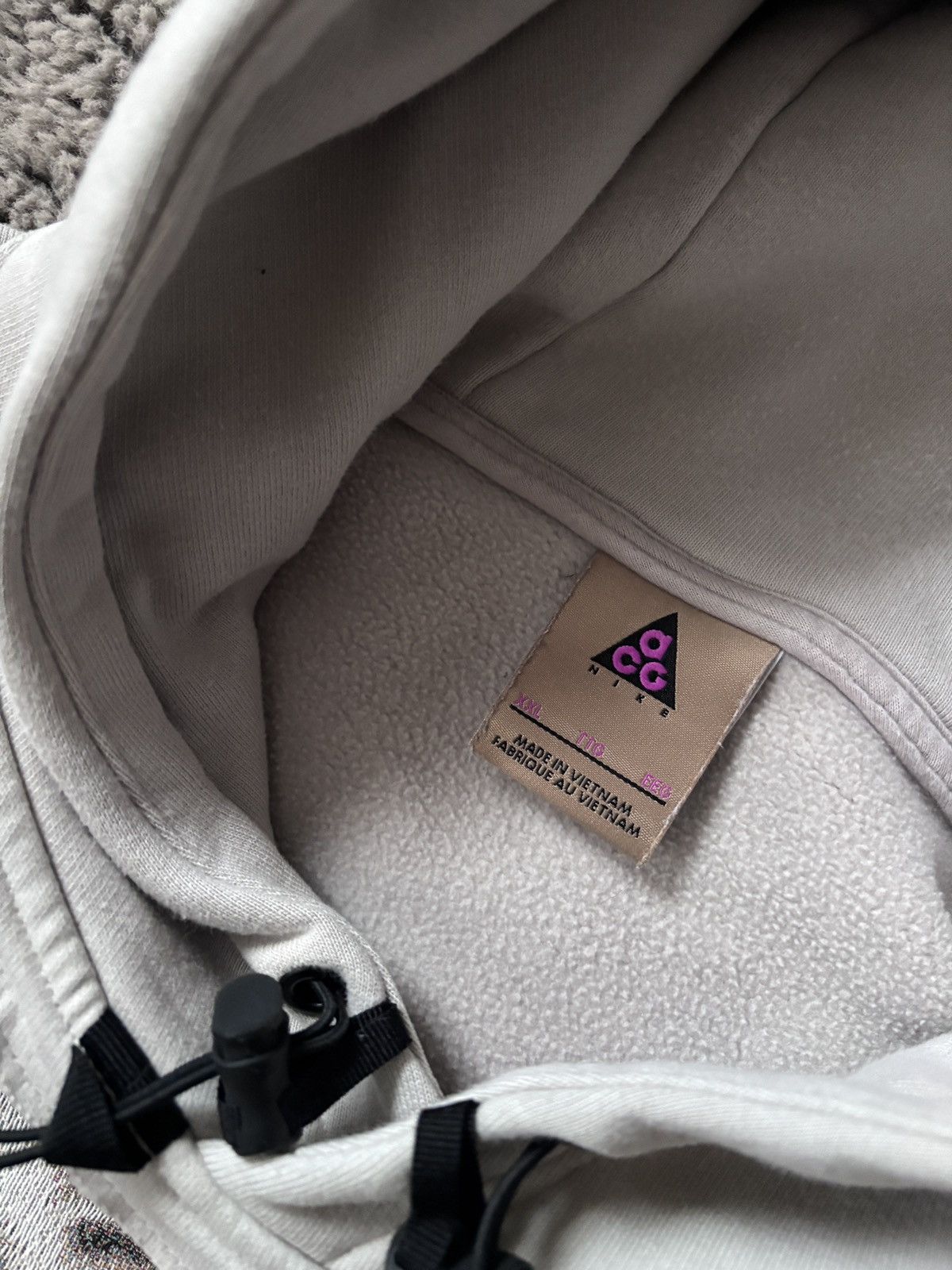 Nike ACG Nike ACG Reworked Junya Watanabe style beige hoodie Size US XXL / EU 58 / 5 - 5 Thumbnail