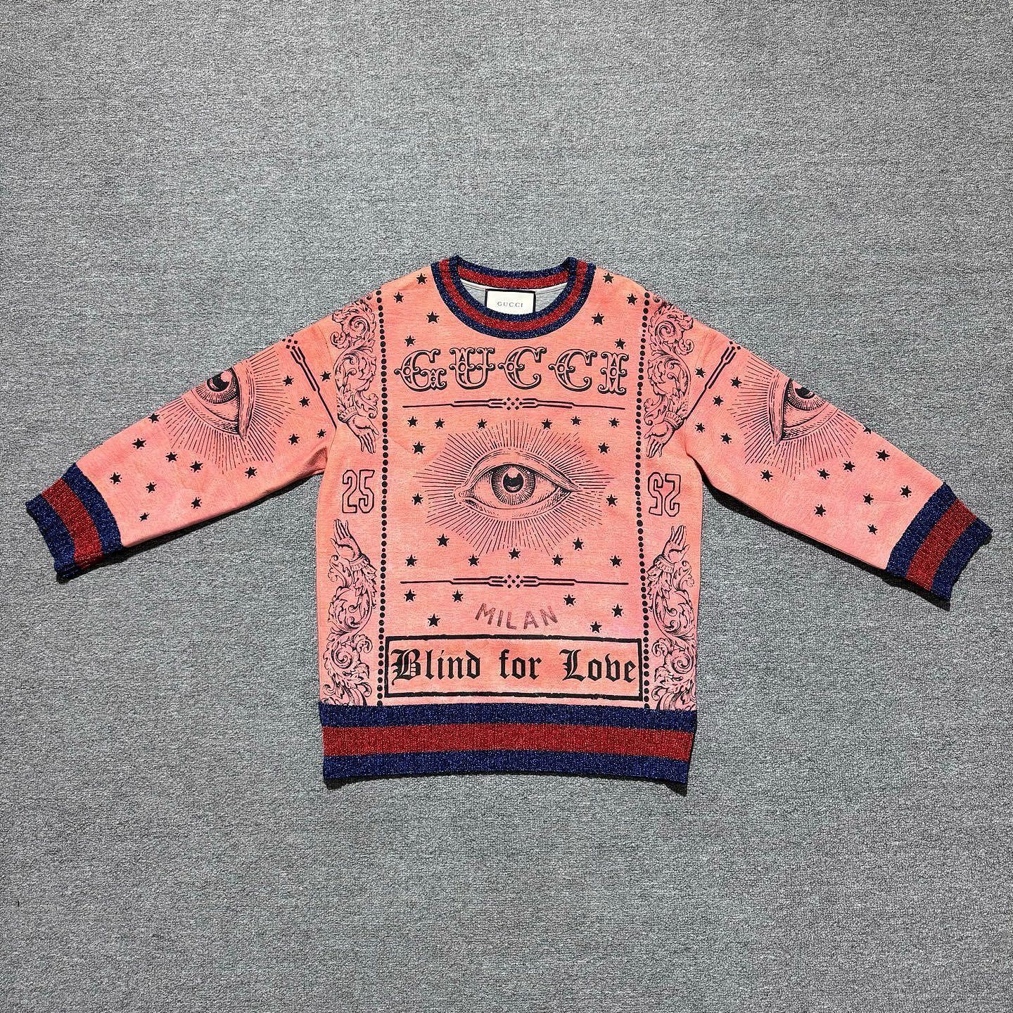 Gucci Gucci Blind for Love Graphic Sweatshirt XS Size XS / US 0-2 / IT 36-38 - 1 Thumbnail