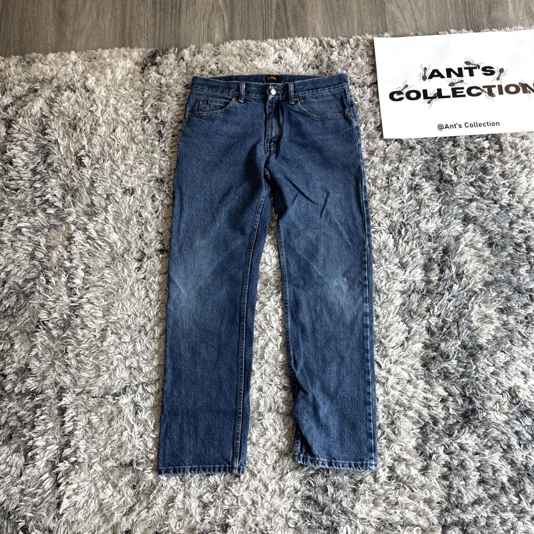 Lee VINTAGE Lee Jeans Men’s Size 33x32 Blue Denim Straight Casual Fit Workwear 00’s Size US 32 / EU 48 - 5 Thumbnail