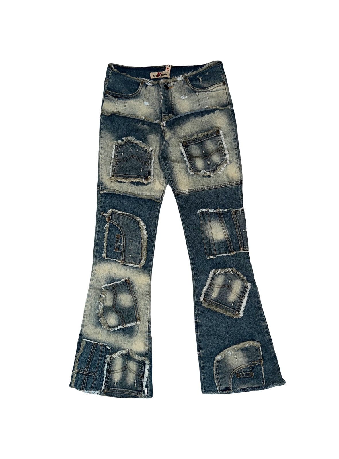 Dolce & Gabbana Modernistic Distressed Flare Jeans ➕ Size 26" / US 2 / IT 38 - 1 Thumbnail