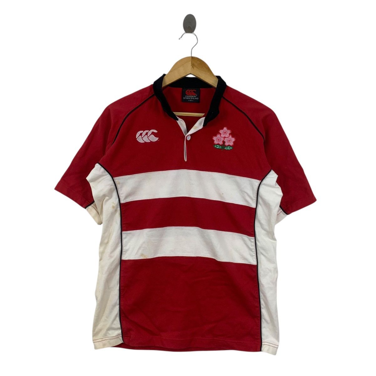 Canterbury of New Zealand Vintage CANTERBURY JAPAN RUGBY National Team Polo Tee Shirt Size US M / EU 48-50 / 2 - 3 Thumbnail