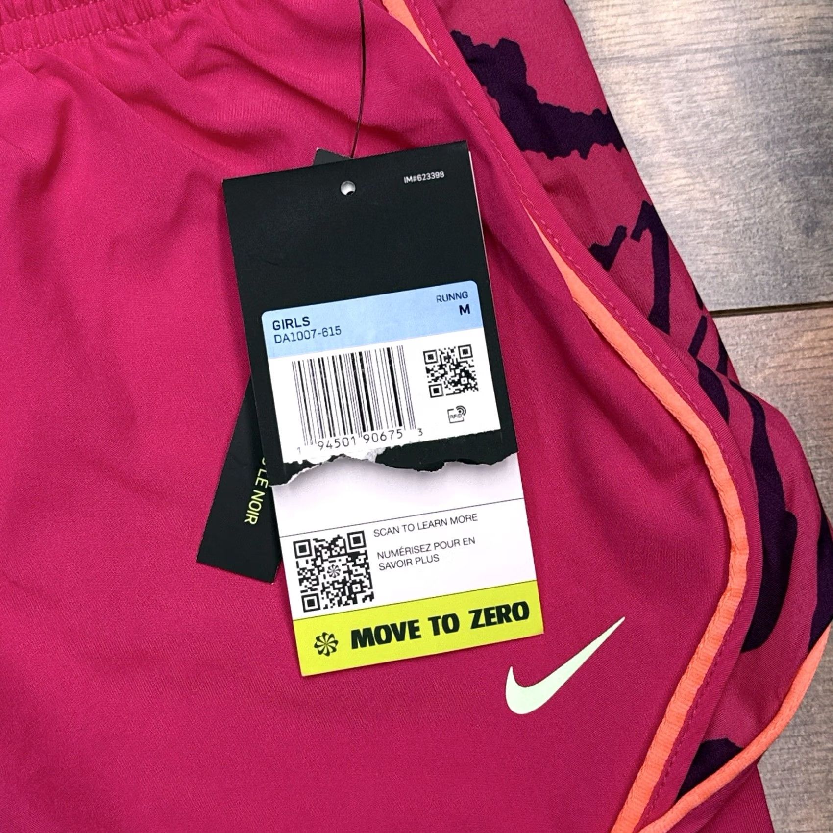 Nike Nike Shorts Girls M Pink DriFit Athletic Running New Size 32" / US 10 / IT 46 - 3 Thumbnail