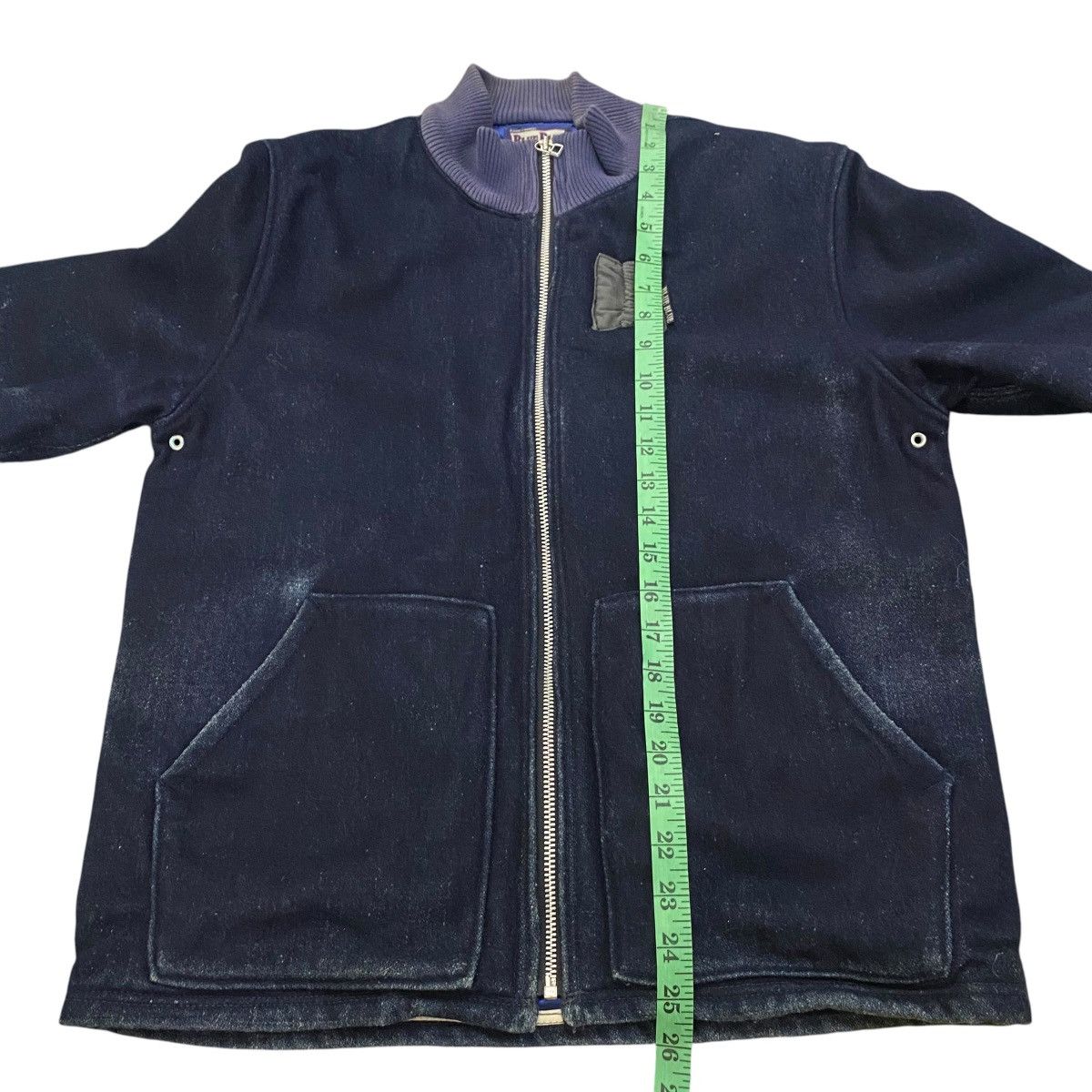 Blue Blue Japan × Indigo × Japan Blue Vintage Blue Blue H.Ranch Market Indigo MA-1 Wool Zipper Size US M / EU 48-50 / 2 - 14 Thumbnail