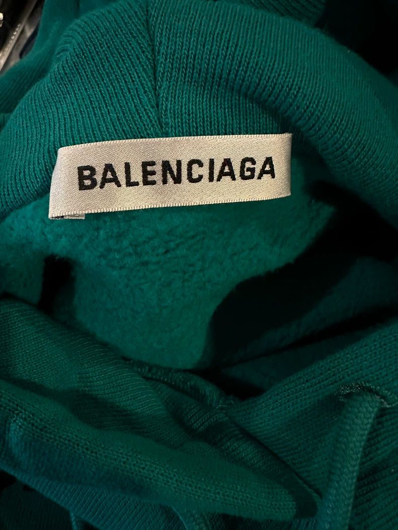 Balenciaga Balenciaga Lake Green Hoodie Size US M / EU 48-50 / 2 - 4 Thumbnail