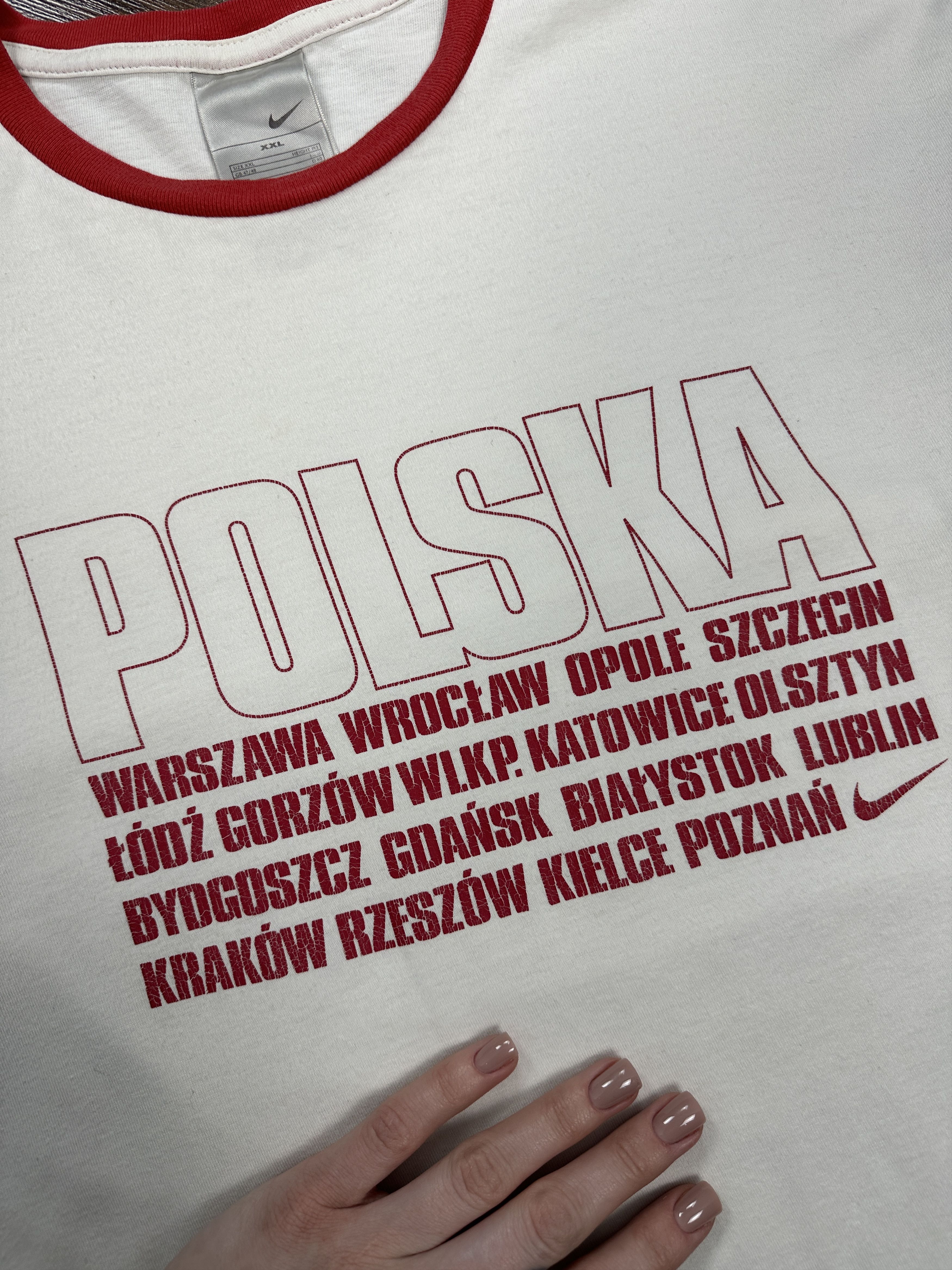 Nike × Vintage Nike Polska Vintage Mens T-Shirt Size US XXL / EU 58 / 5 - 3 Thumbnail