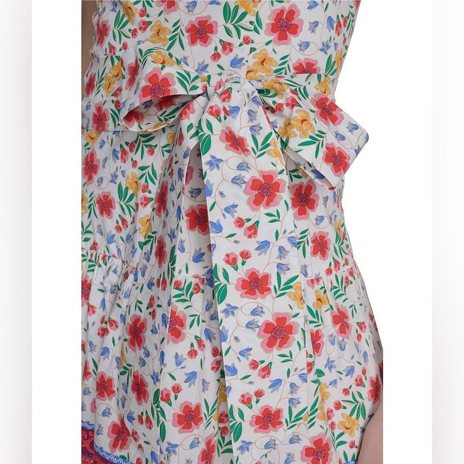 Elizabeth and James Eliza J. Floral Print Midi Dress Square Neck Sise 4 Size S / US 4 / IT 40 - 7 Thumbnail
