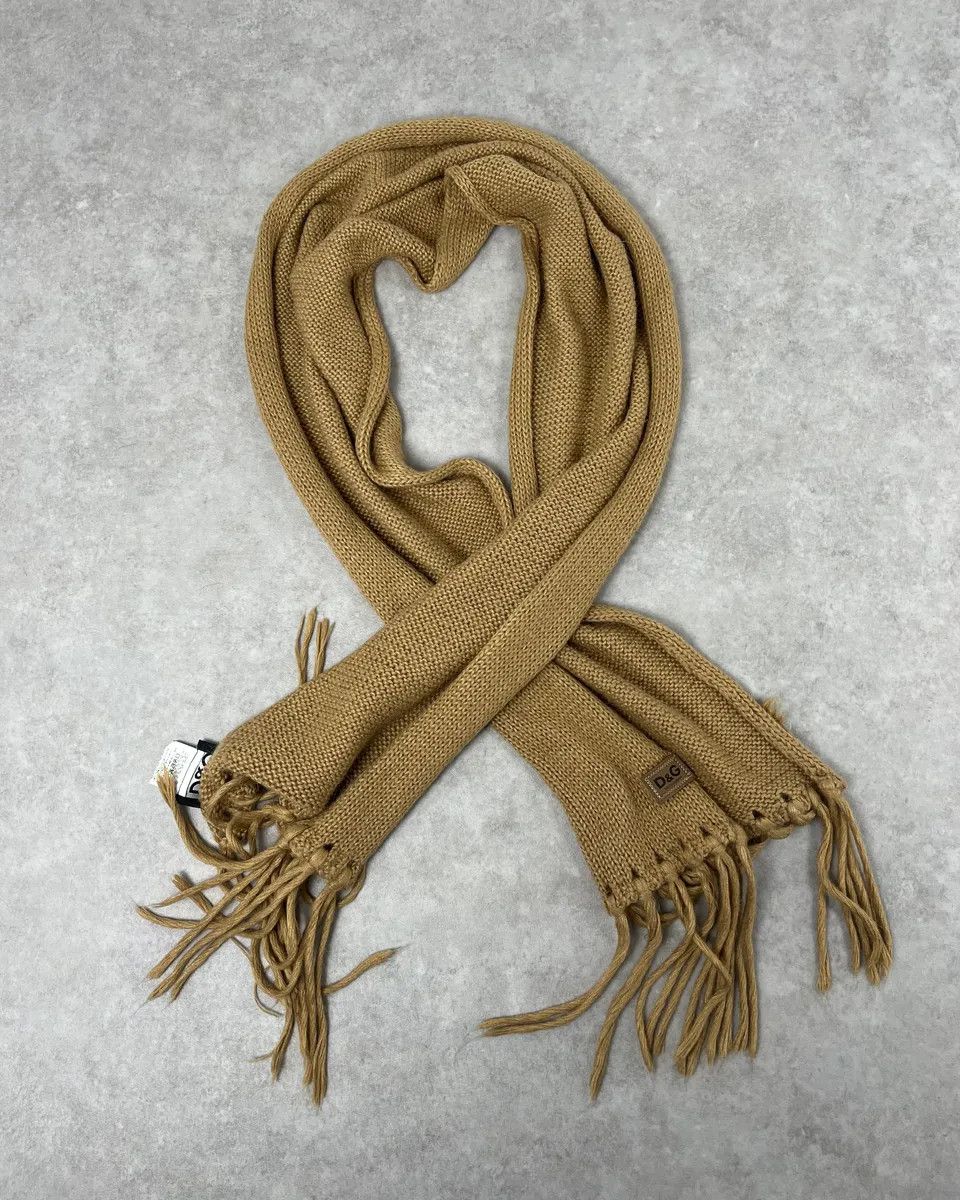 Dolce & Gabbana 2000s Dolce & Gabbana Beige Wool Scarf Size ONE SIZE - 1 Thumbnail