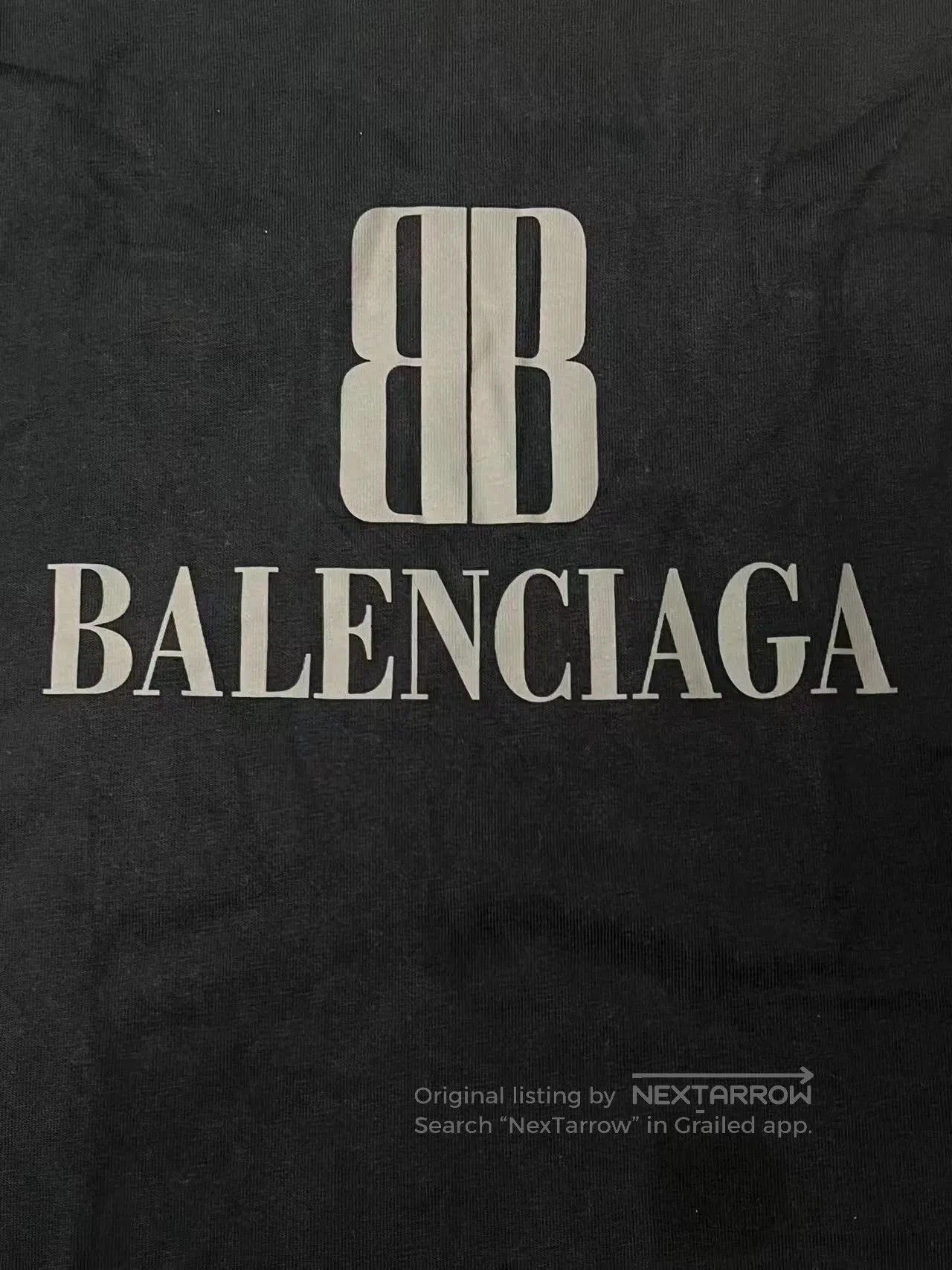 Balenciaga Balenciaga Men's Cotton Short Sleeve T-Shirt. Size US M / EU 48-50 / 2 - 3 Thumbnail
