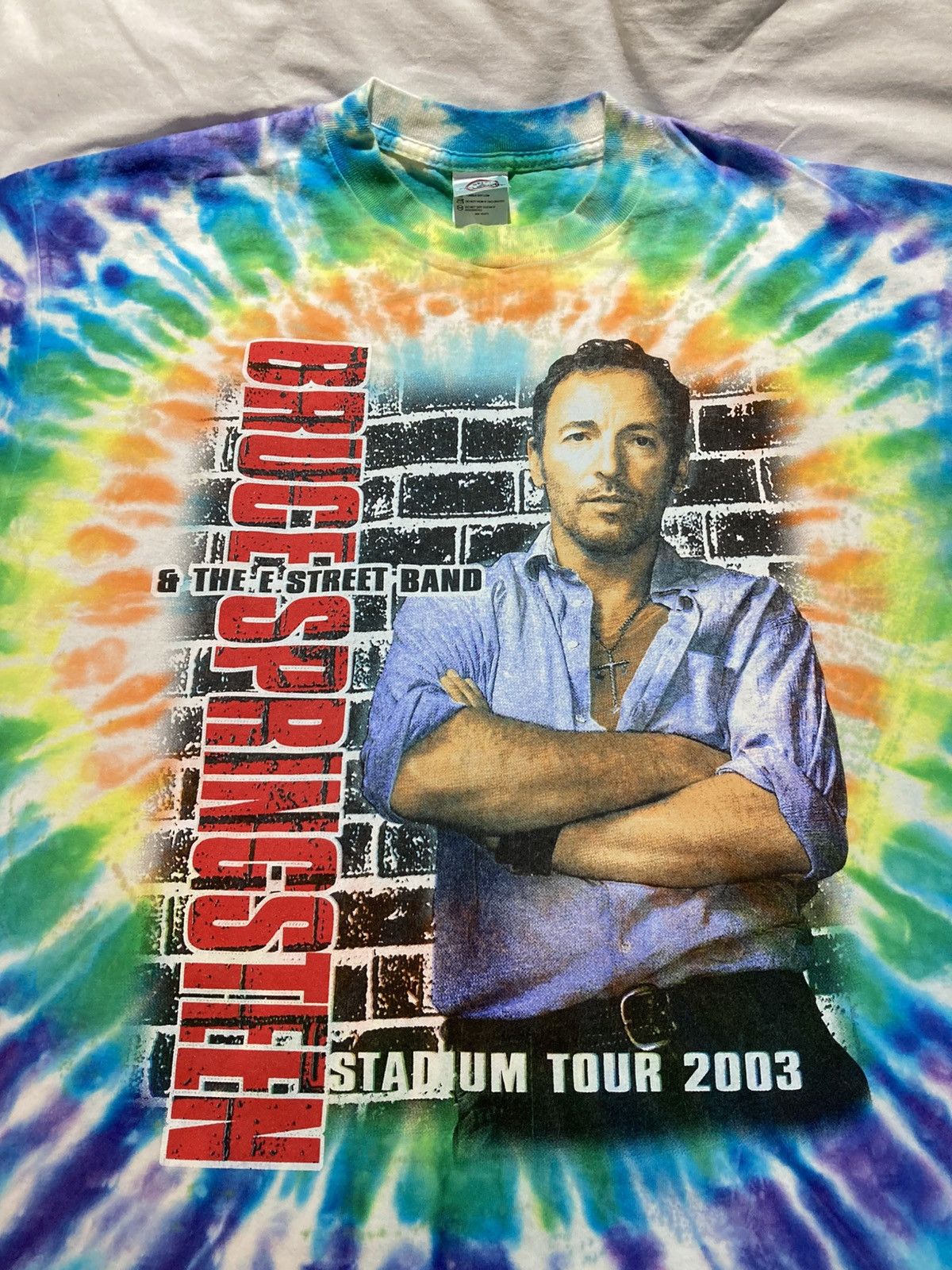 Delta Bruce Springsteen 2003 Tie Dye Concert T-shirt, Men’s XL Size US XL / EU 56 / 4 - 2 Thumbnail