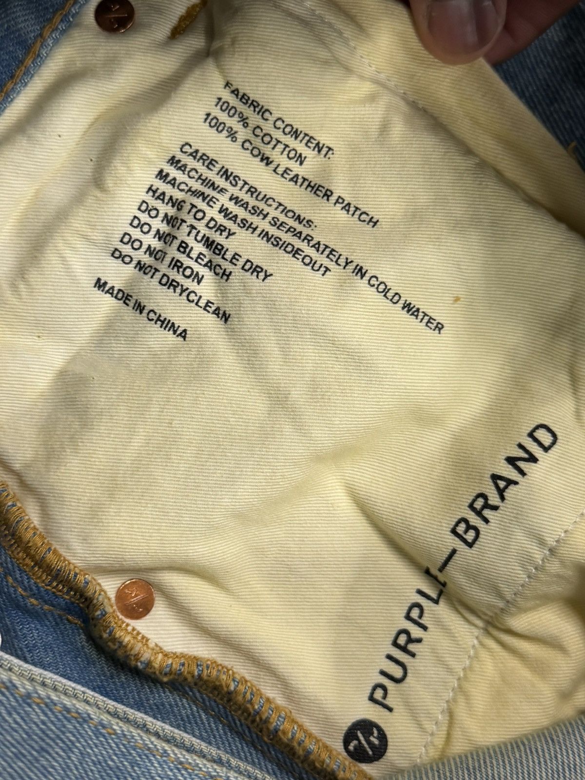 Purple Brand Purple Brand Tearaway Snap Jean Size US 32 / EU 48 - 5 Thumbnail