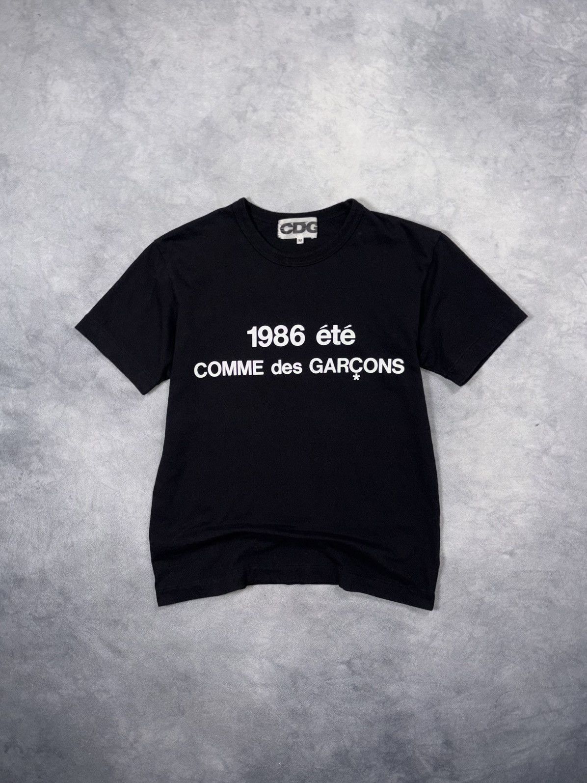 Comme Des Garcons 1986 Été Archive T Shirt in Black, Men's