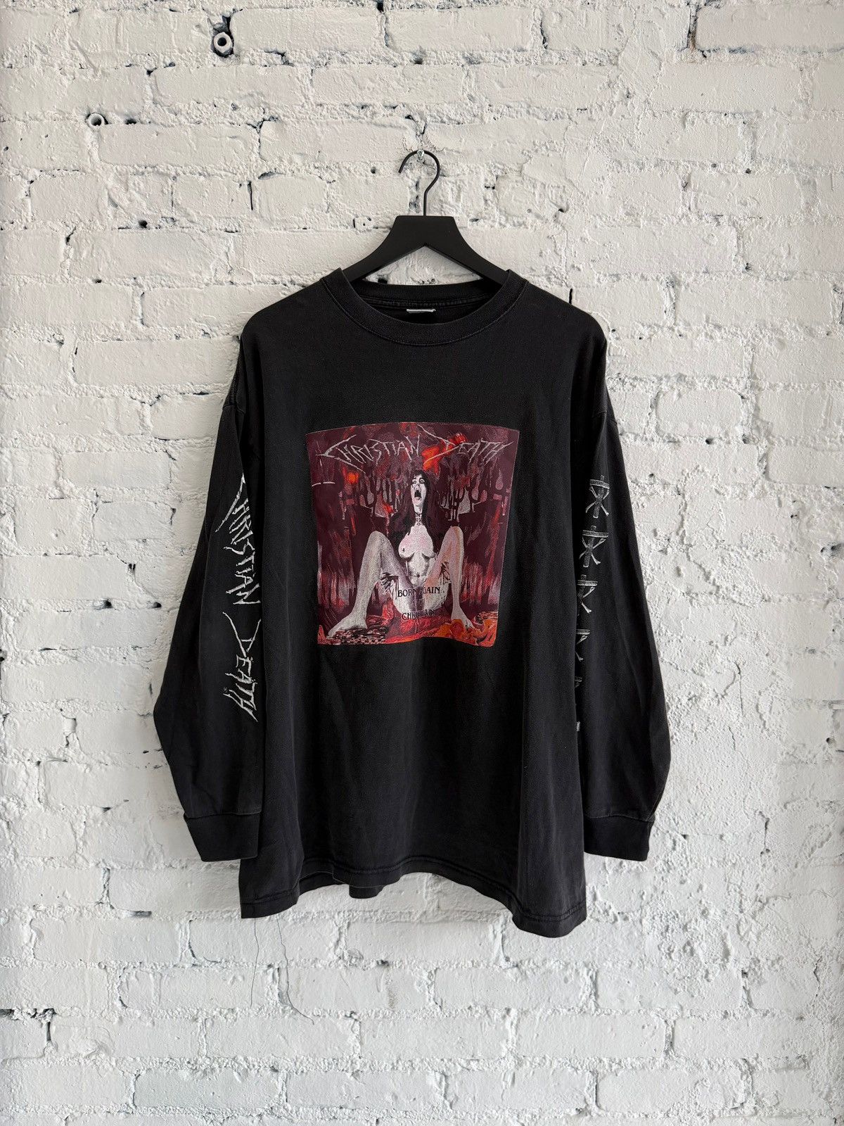 Vintage 2000 CHRISTIAN DEATH ‘BORN AGAIN ANTI CHRISTIAN’ L/S TEE Size US XL / EU 56 / 4 - 1 Thumbnail