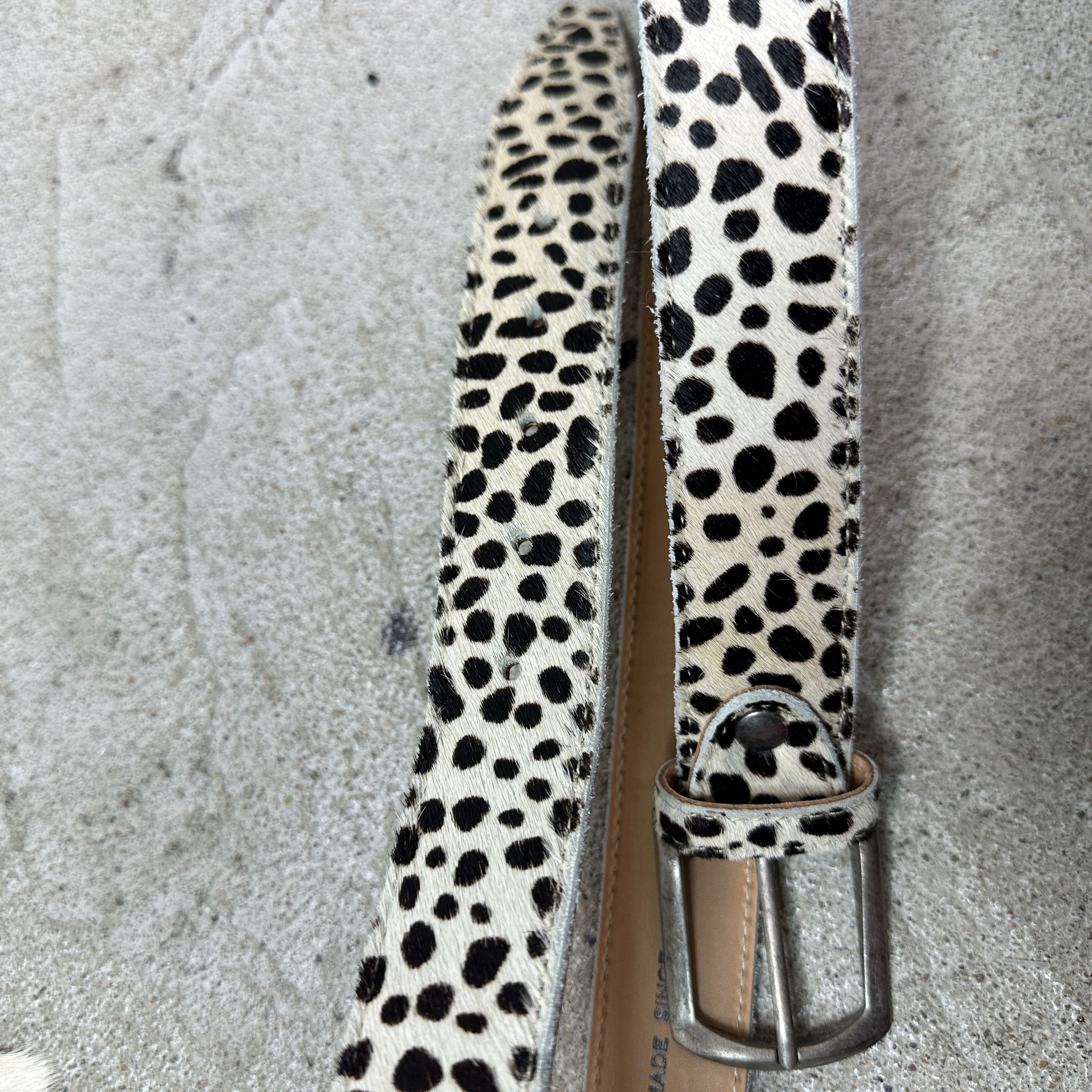 Vintage Vintage Cowhide Cheetah Dutch Handmade Belt Y2K Size ONE SIZE - 4 Thumbnail