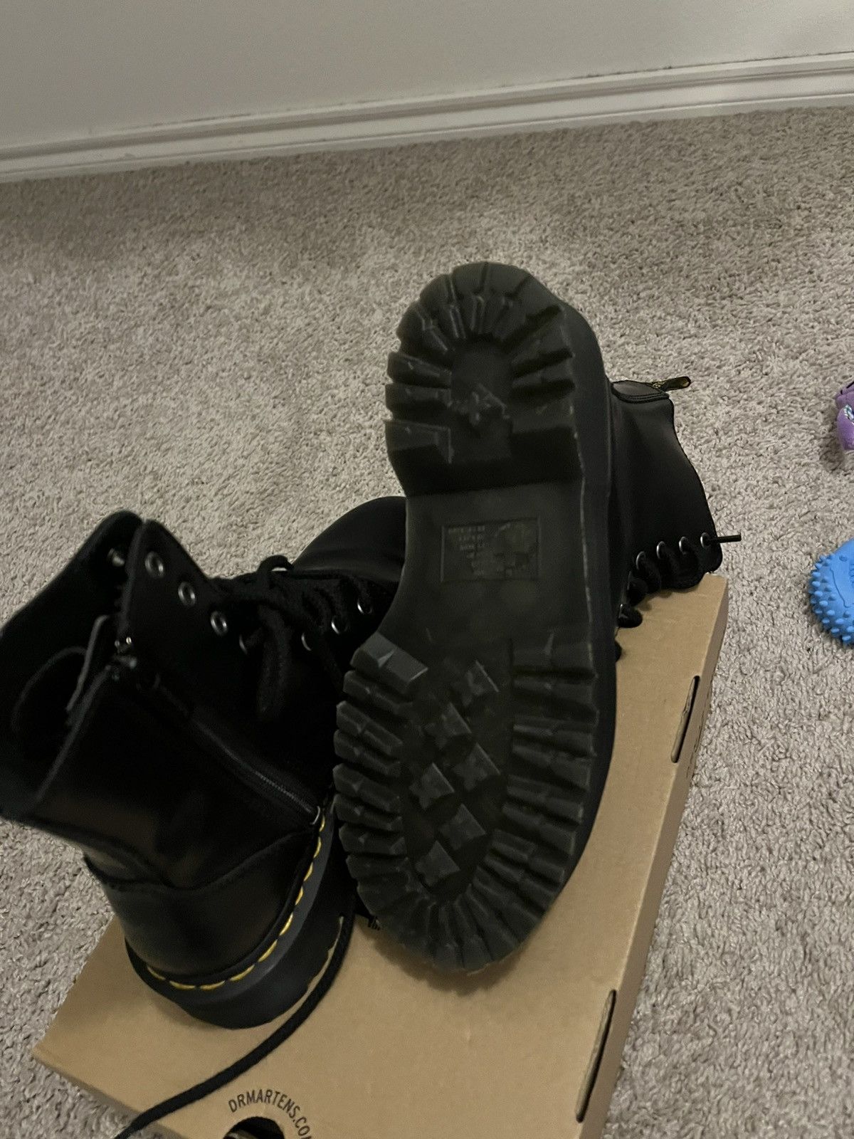 Dr. Martens Dr martens black platform boots Size US 8 / IT 38 - 5 Thumbnail