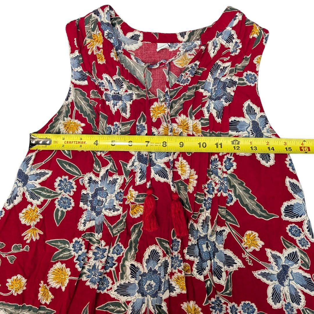 Old Navy Old Navy Floral Tent Dress with Tied Keyhole Neckline Size S / US 4 / IT 40 - 5 Thumbnail