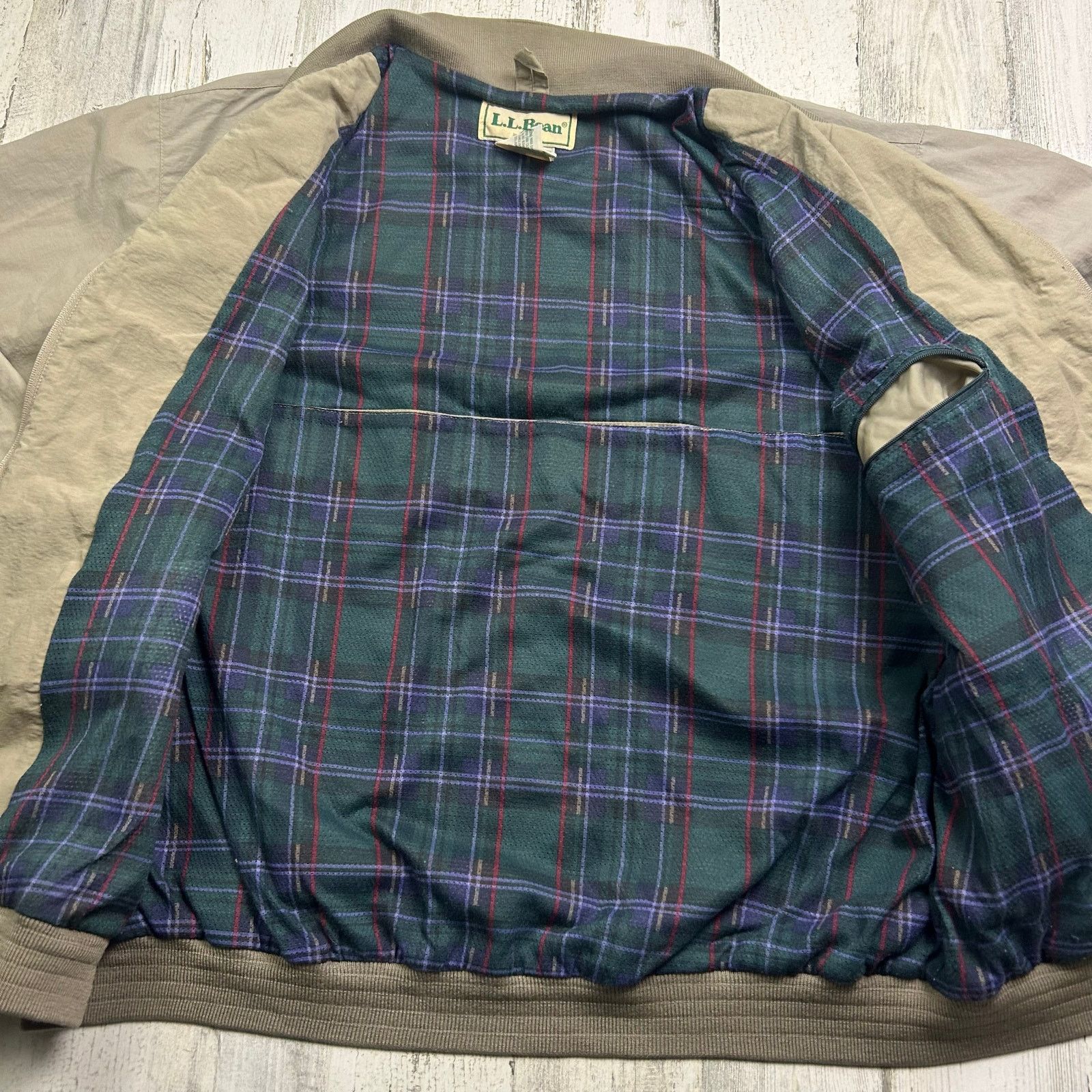 L.L. Bean × Vintage Vintage L.L. Bean Khaki Harrington-style Jacket Size US M / EU 48-50 / 2 - 3 Thumbnail