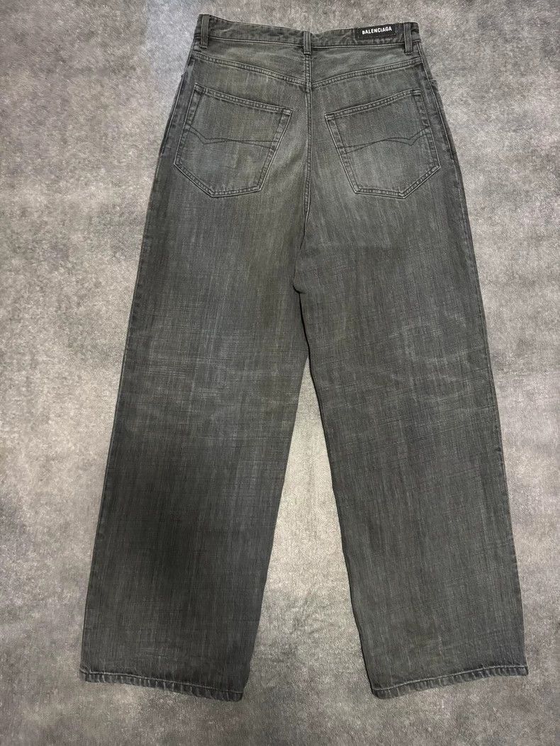 Balenciaga Balenciaga size XS Solid color mid-waist wide-leg casual j Size US 27 - 2 Thumbnail