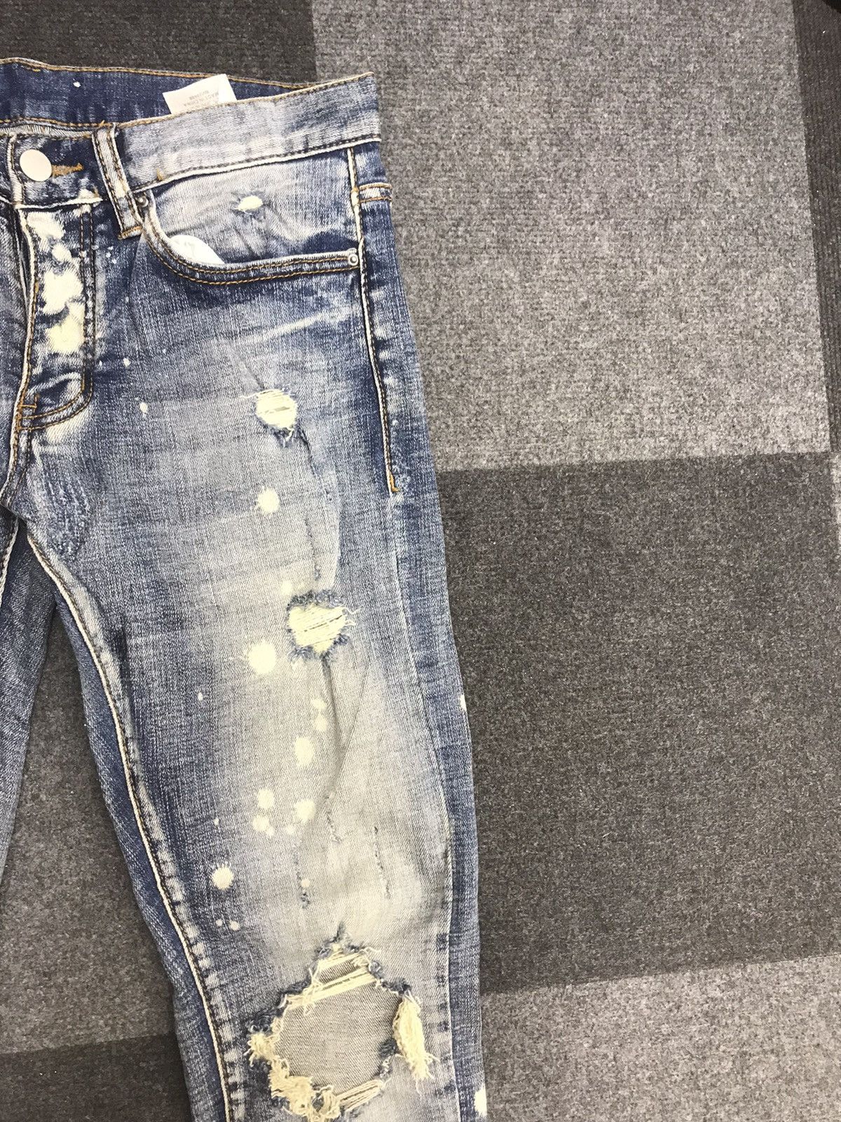 Japanese Brand × MNML mnml Heavy Distressed Skinny Stretchable Jeans Size US 30 / EU 46 - 2 Thumbnail