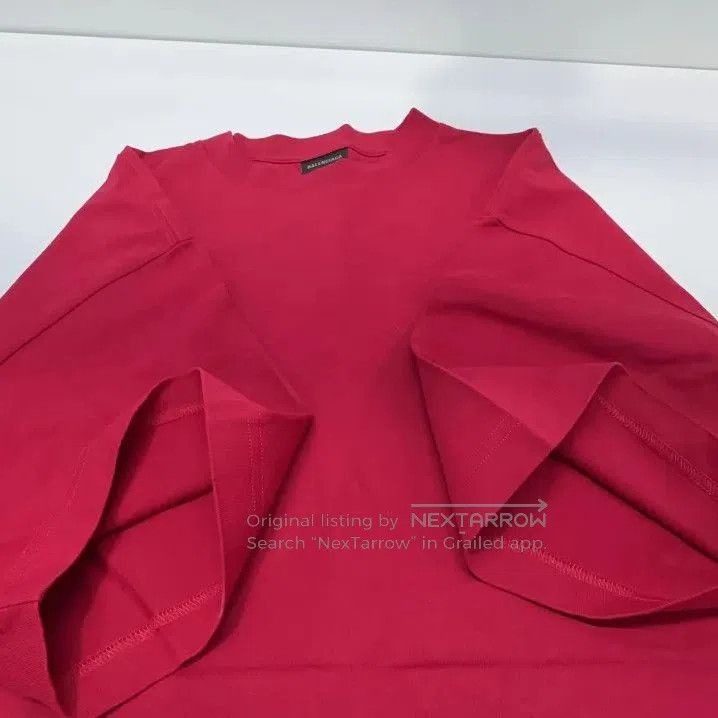 Balenciaga Balenciaga Red Logo Short Sleeve T. Size US XL / EU 56 / 4 - 8 Thumbnail