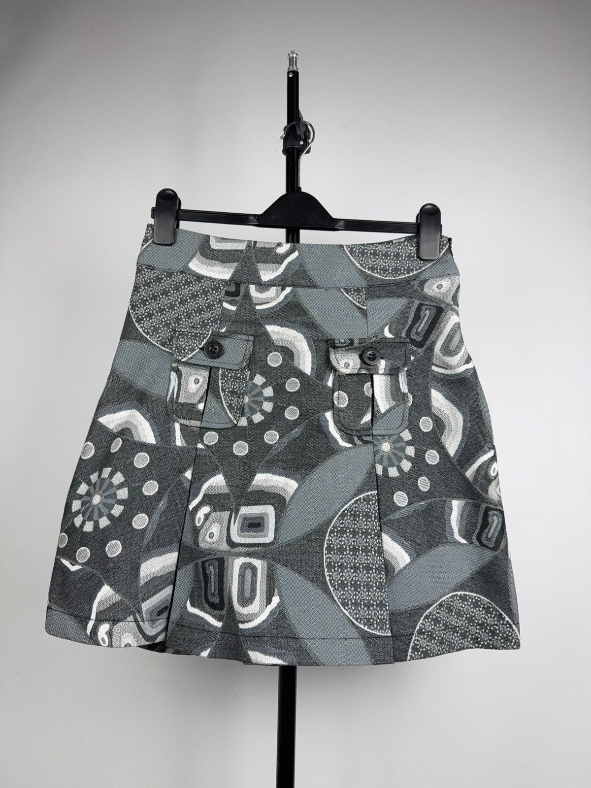 Desigual Avant Garde Desigual Abstract Patchwork Mini Skirt Cargo Y2K Size 27" / US 4 / IT 40 - 1 Thumbnail