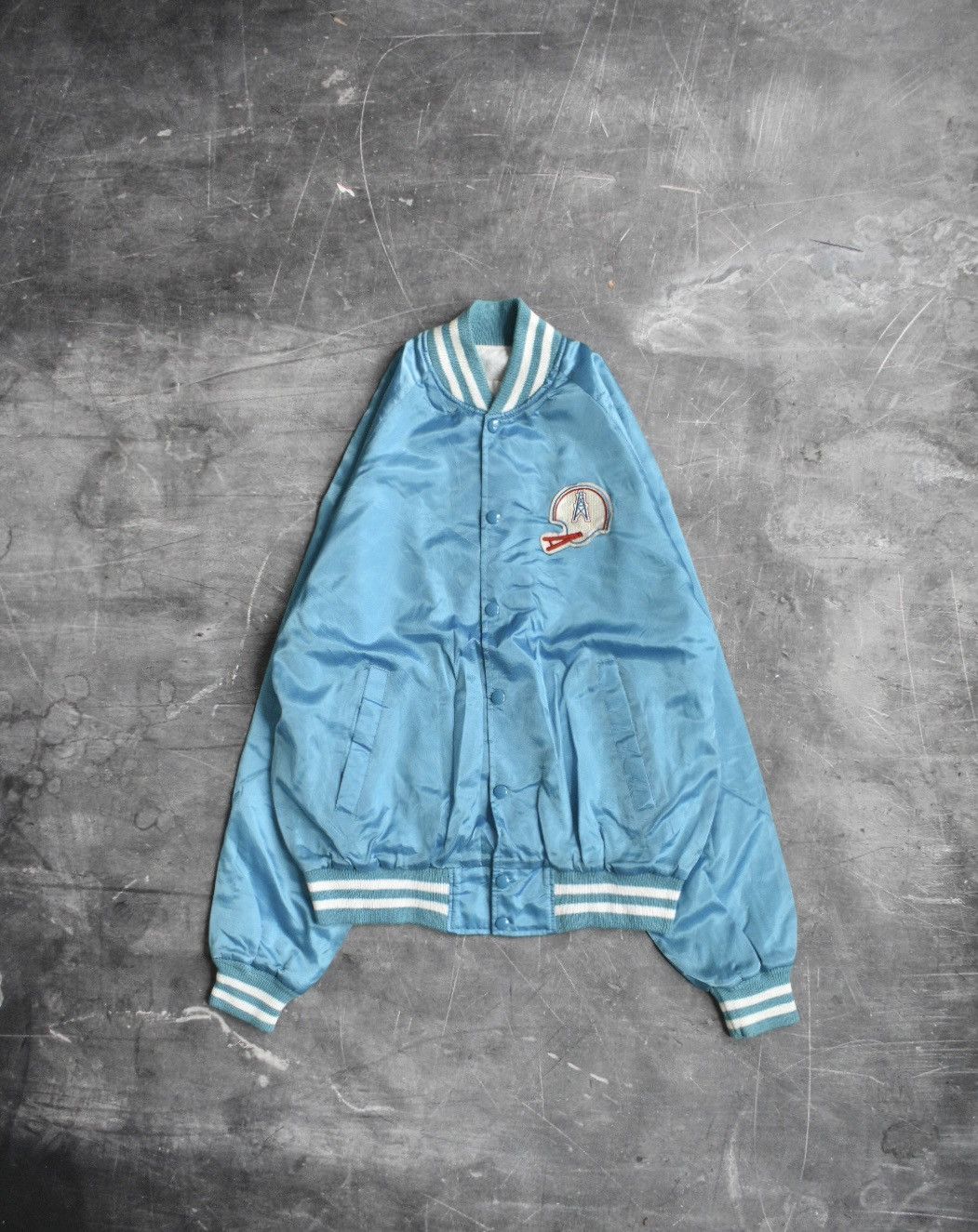 Vintage Vintage 80s/90s Houston Oilers NFL Satin Jacket (L) Size US L / EU 52-54 / 3 - 1 Thumbnail