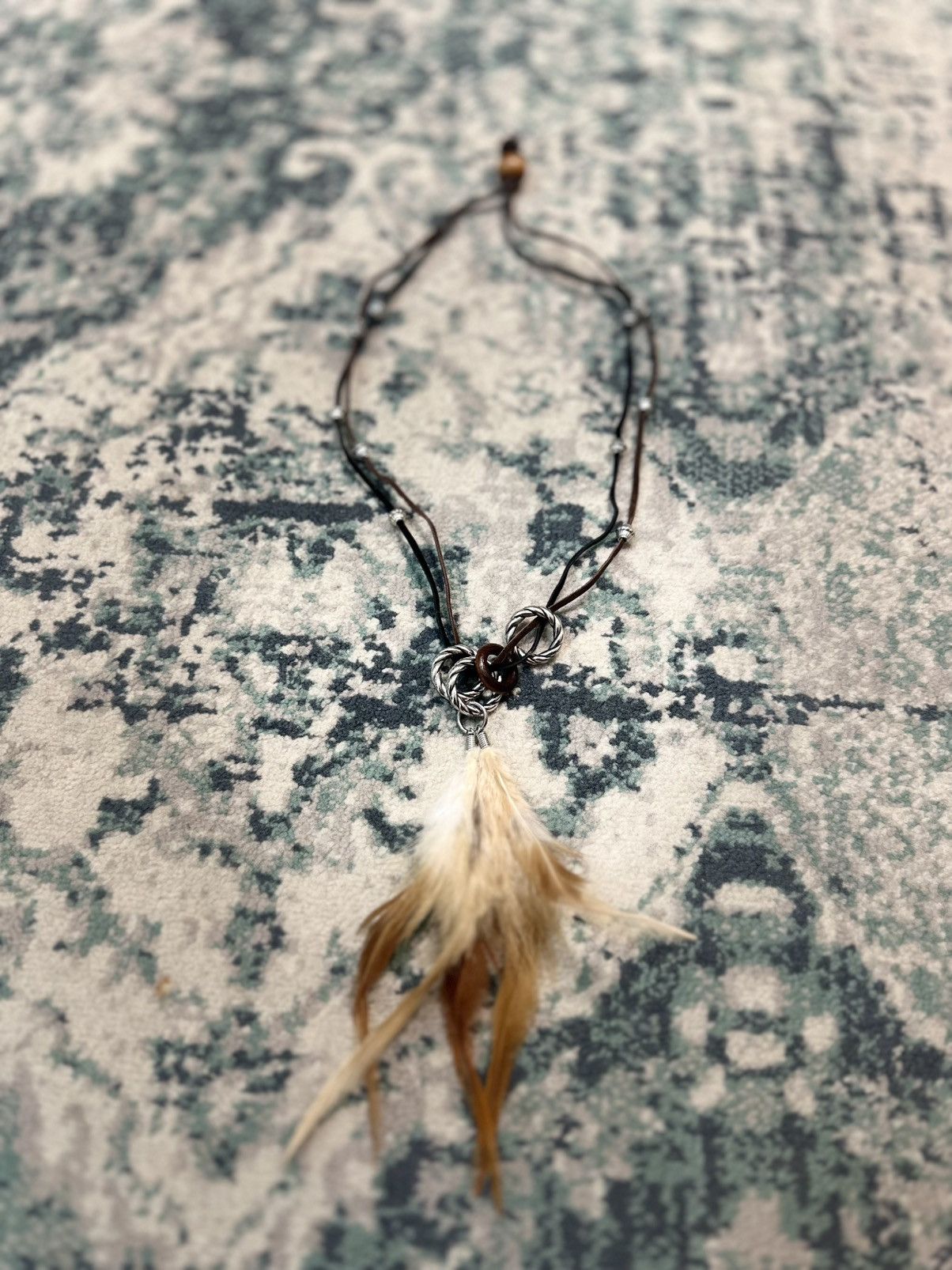 Japanese Brand GOA Style Feather Necklace (2 Pcs) Size ONE SIZE - 12 Thumbnail