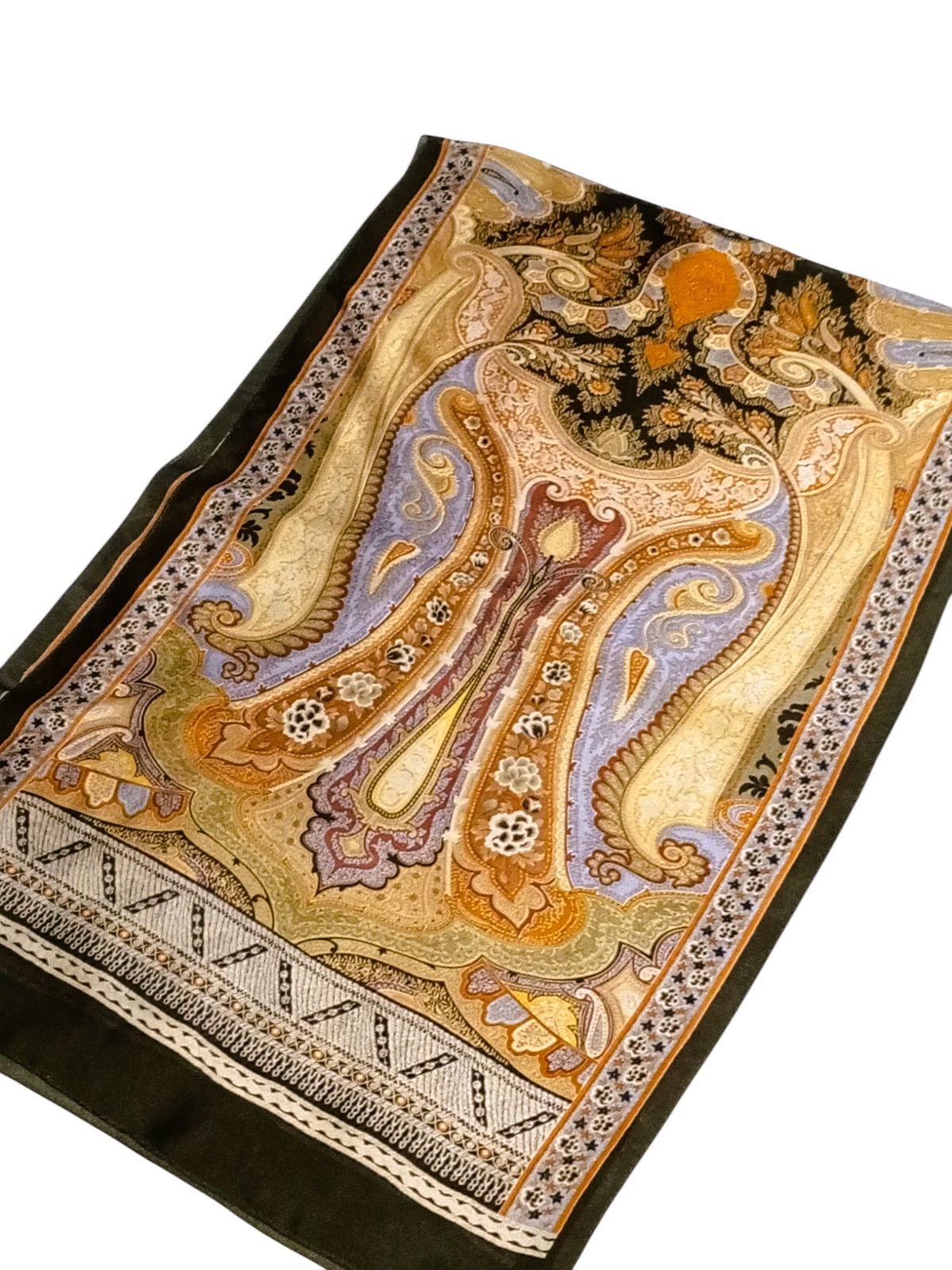 Other RICCINI Paisley Geometric Paisley Floral Silk Scarf Shawl Size ONE SIZE - 2 Thumbnail
