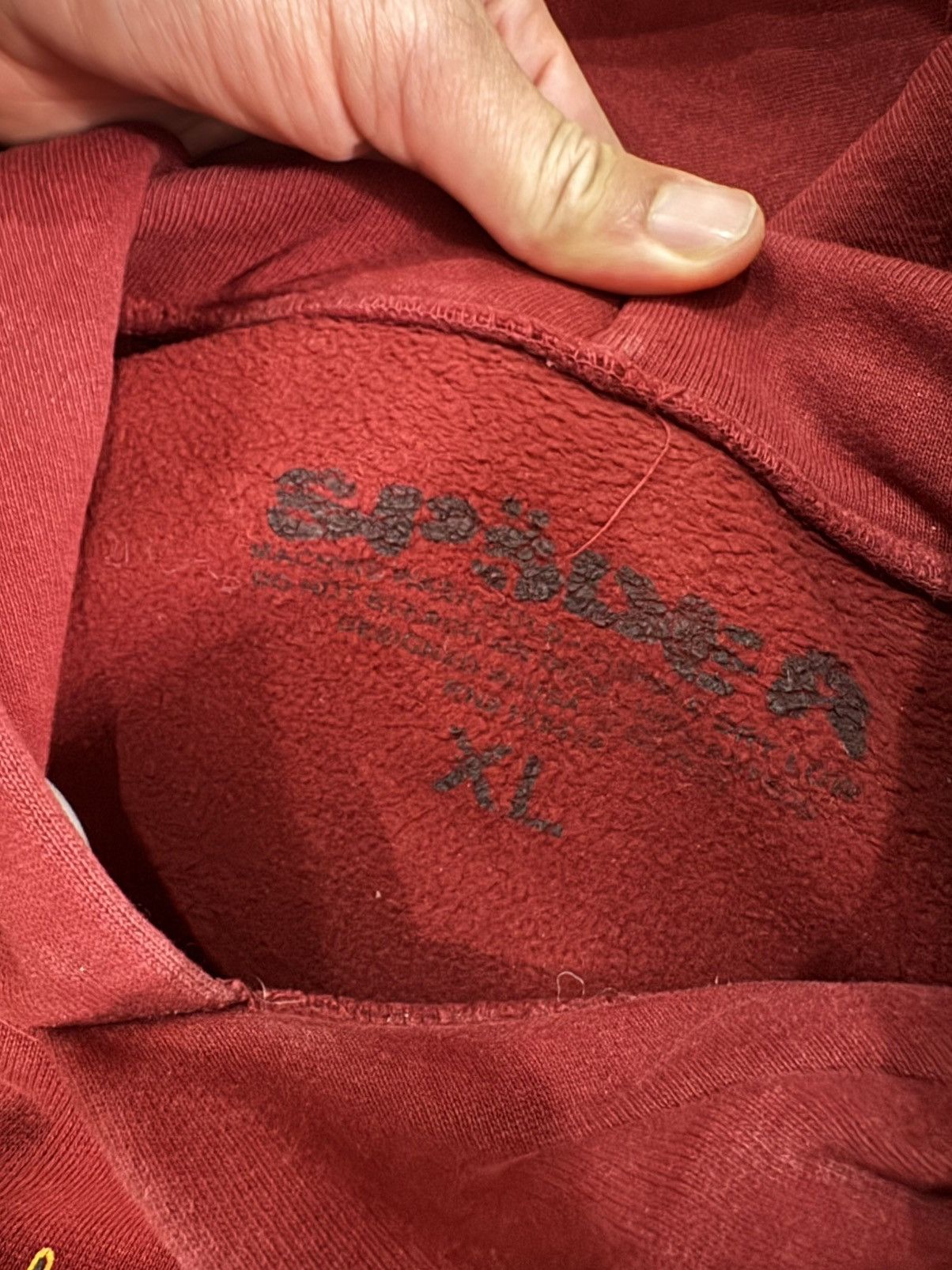 Sp5der Maroon Sp5der Hoodie Size US XL / EU 56 / 4 - 3 Thumbnail