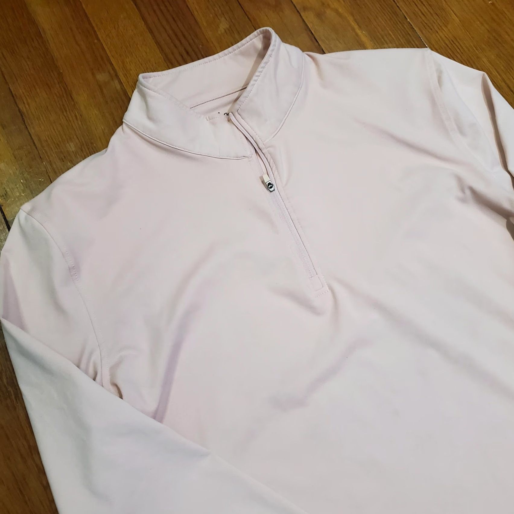 Pinko GreenSide Pullover Mens Large Pink 1/4 Zip Long Sleeve Golf Shirt Performance Size US L / EU 52-54 / 3 - 4 Thumbnail