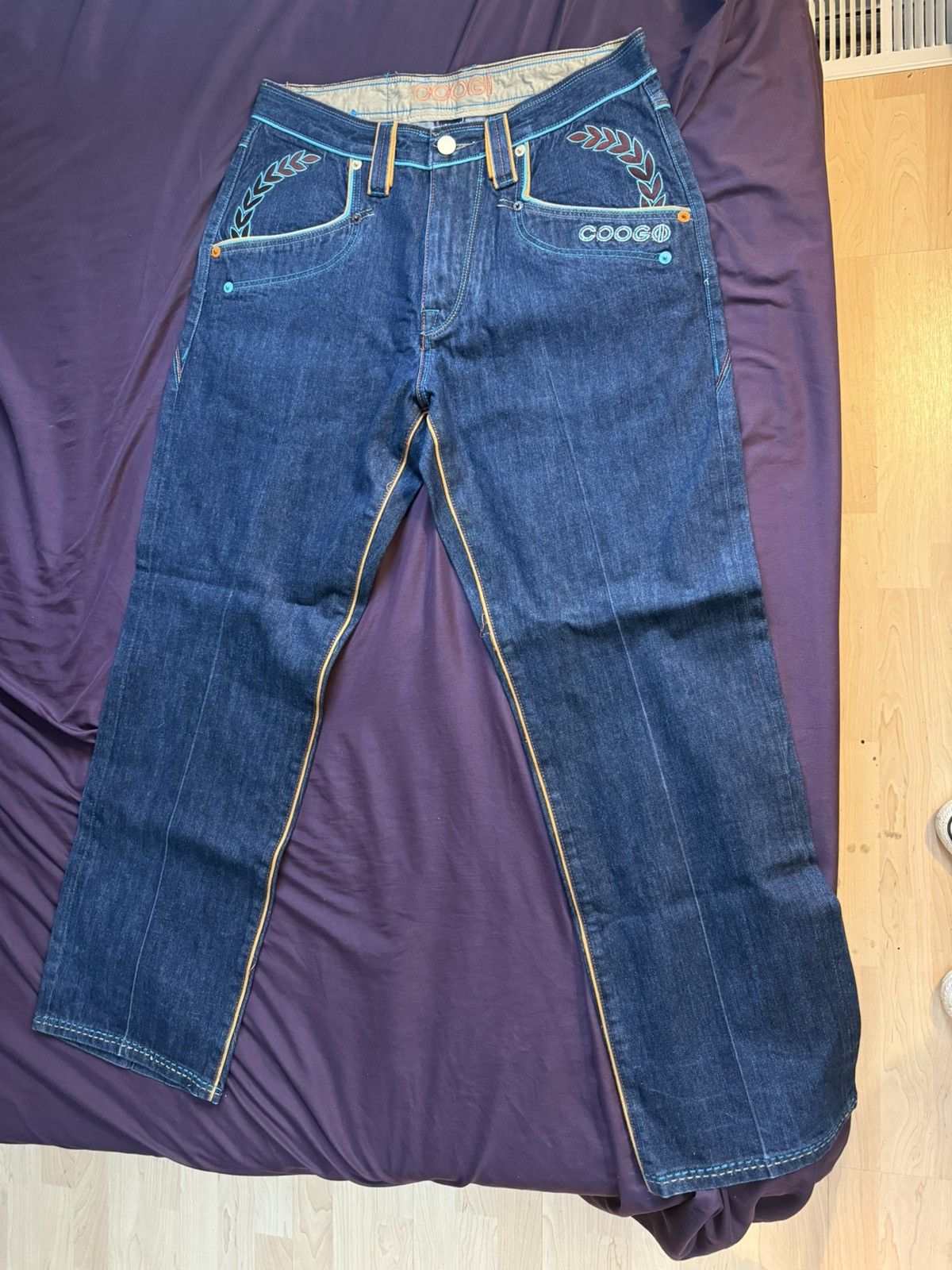 Coogi Coogi jeans blue and orange y2k Size US 36 / EU 52 - 1 Thumbnail