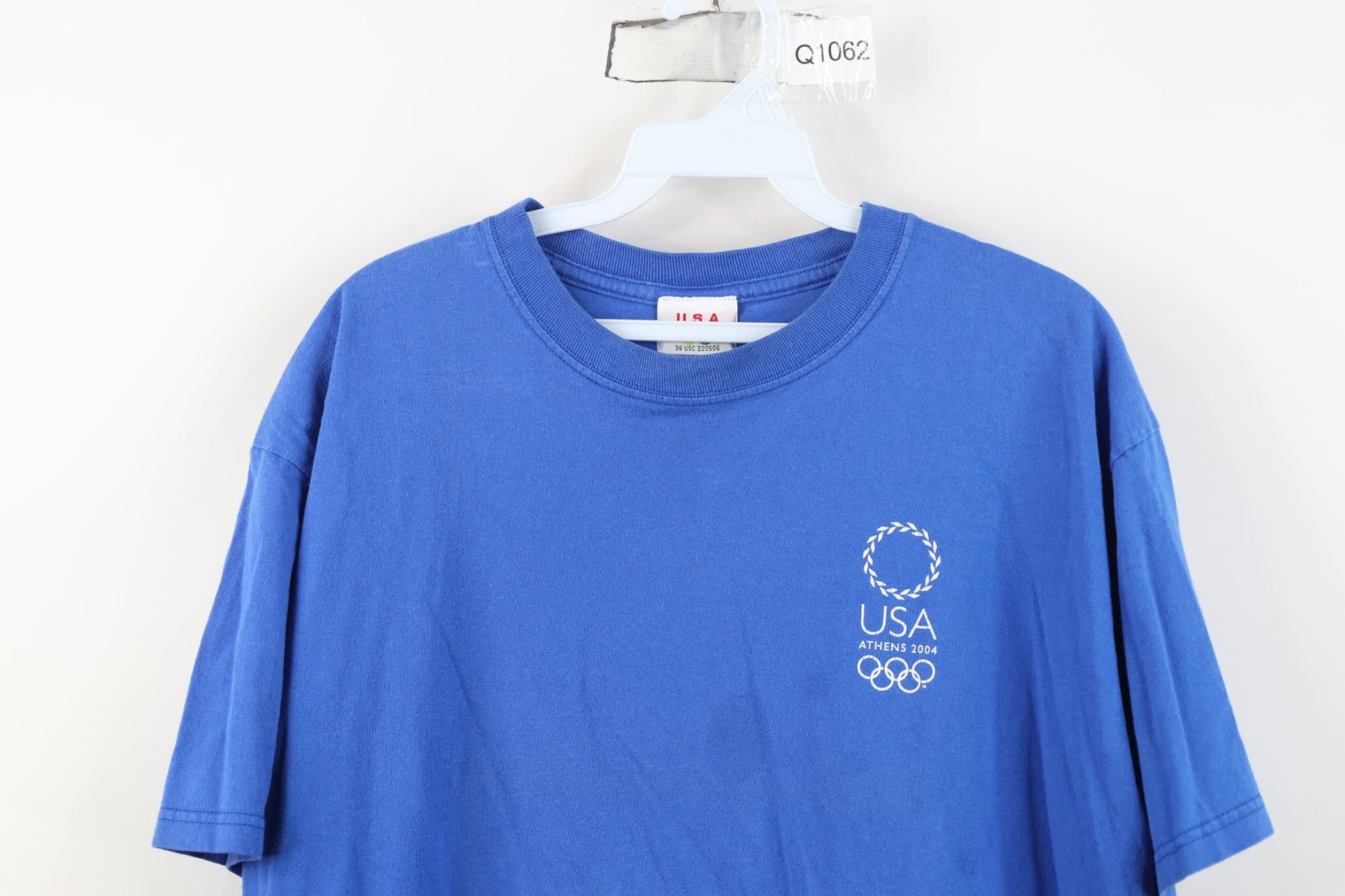 Vintage Vintage Y2K 2004 Athens Olympics USA Short Sleeve T-Shirt Size US L / EU 52-54 / 3 - 2 Thumbnail