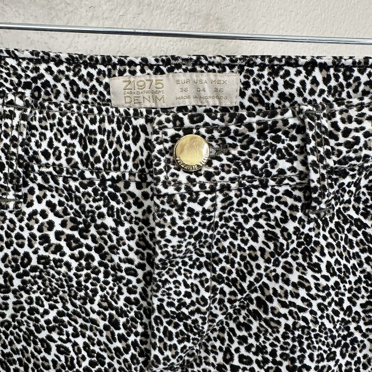 Zara Zara Basic Denim Z1975 Leopard Skinny Jeans Size 27" / US 4 / IT 40 - 4 Thumbnail