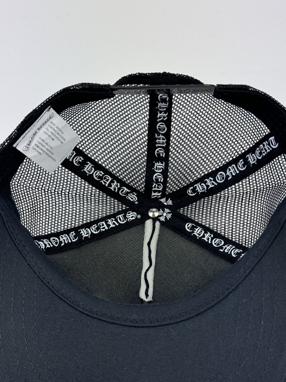 Chrome Hearts TRIPLE WHITE CROSS PATCH TRUCKER CAP Size ONE SIZE - 6 Thumbnail