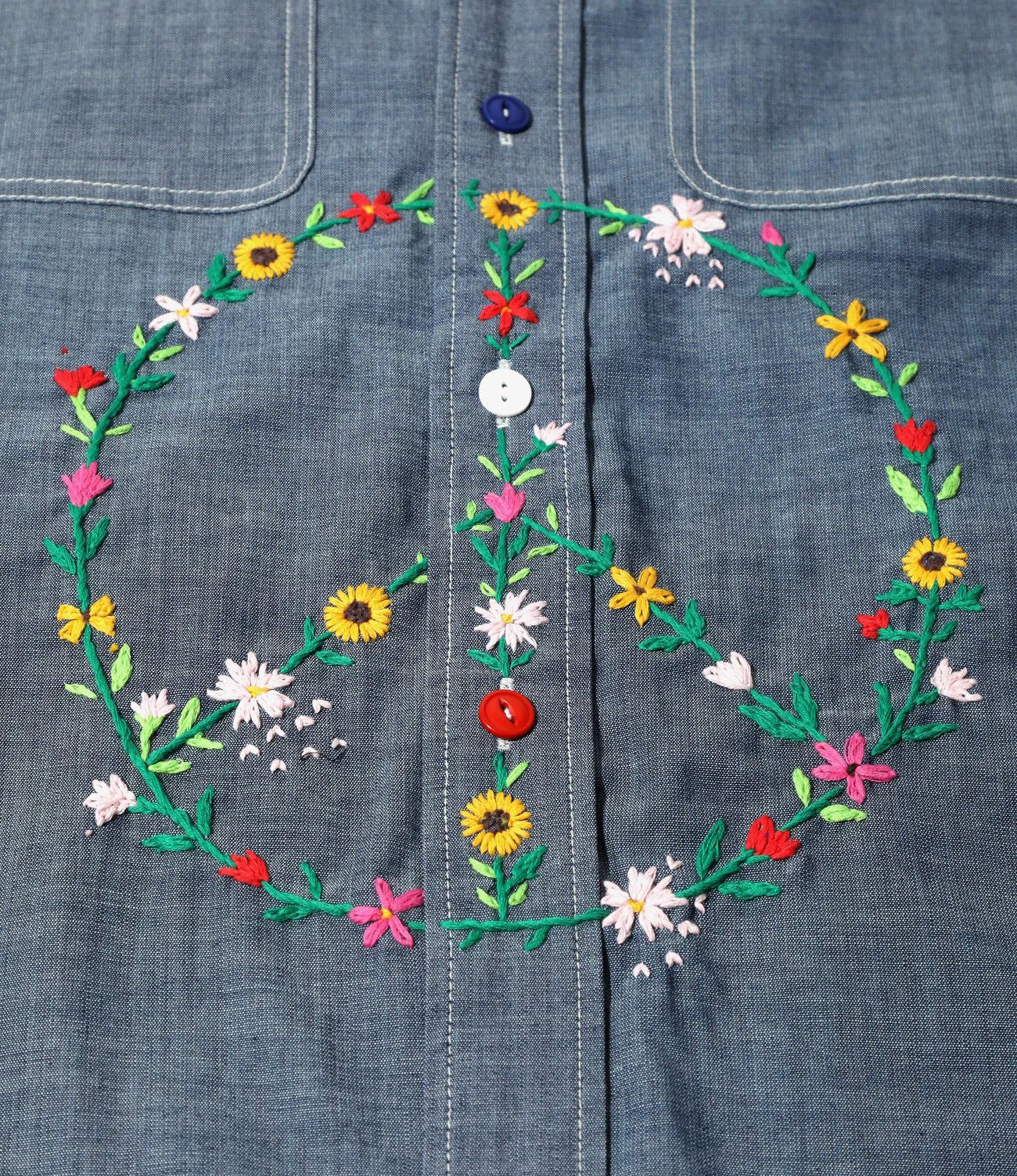 Needles NEPENTHES X OTAKARA NYC - Work Shirt - Chambray NEEDLES Size US M / EU 48-50 / 2 - 6 Thumbnail
