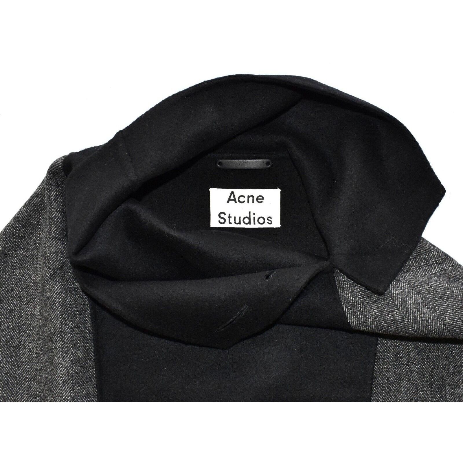 Acne Studios ACNE STUDIOS Grey Chevron Wool Cashmere Funnel Jacket Sz 32 Size XXS / US 00 / IT 34 - 5 Thumbnail
