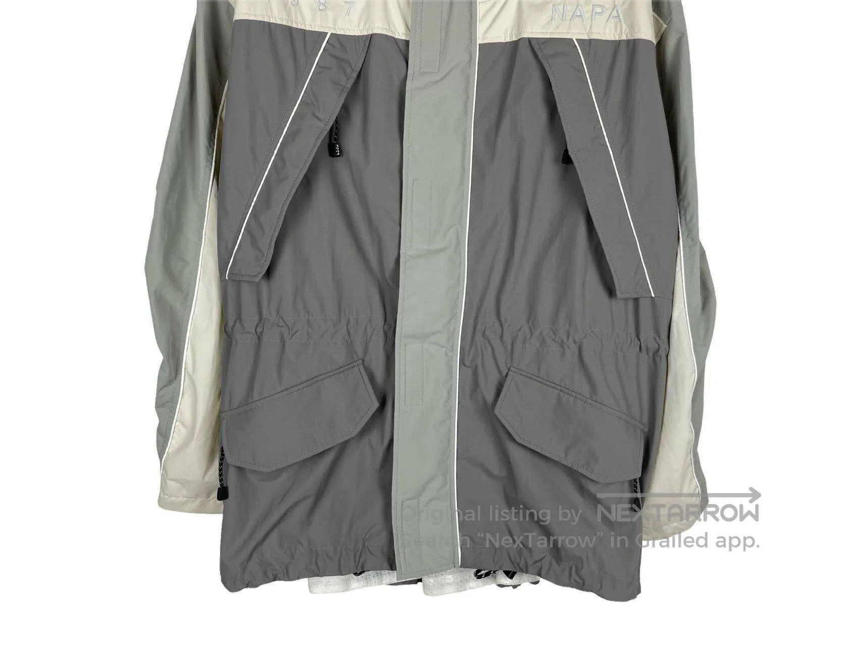 Martine Rose Martine Rose White and Grey Patchwork Silhouette Windbreak Size US S / EU 44-46 / 1 - 4 Thumbnail