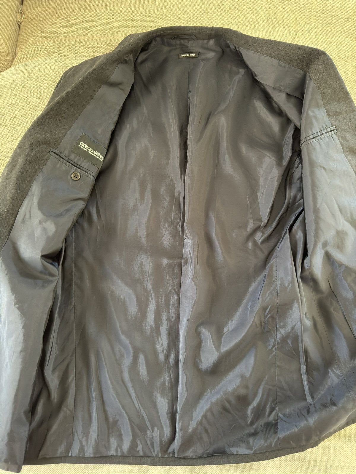 Giorgio Armani GIORGIO ARMANI Black Label Made in Italy 1 Button Jacket 42R Size 42R - 14 Thumbnail