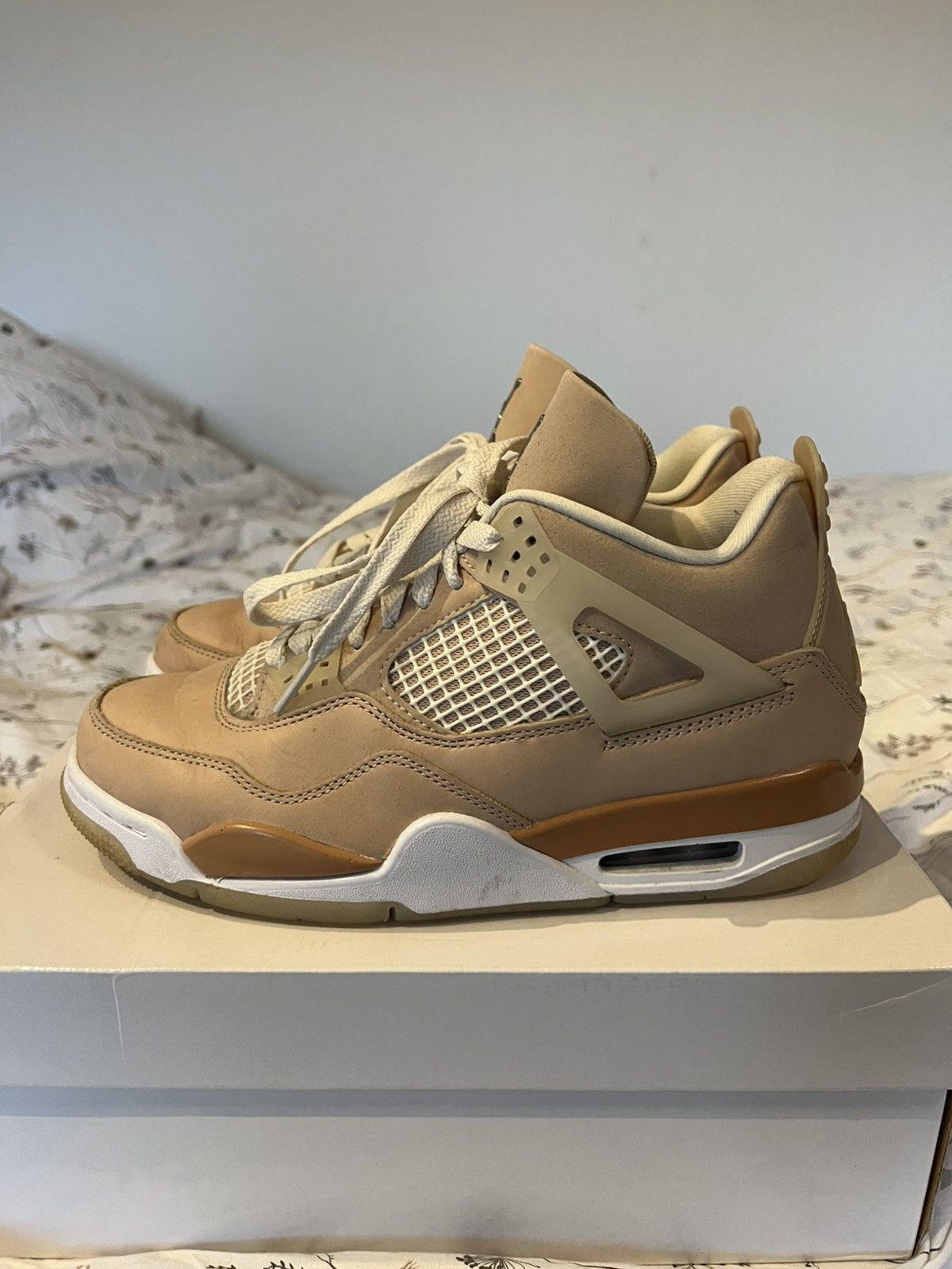Nike Jordan 4 shimmer✨ Size US 8 / IT 38 - 2 Thumbnail