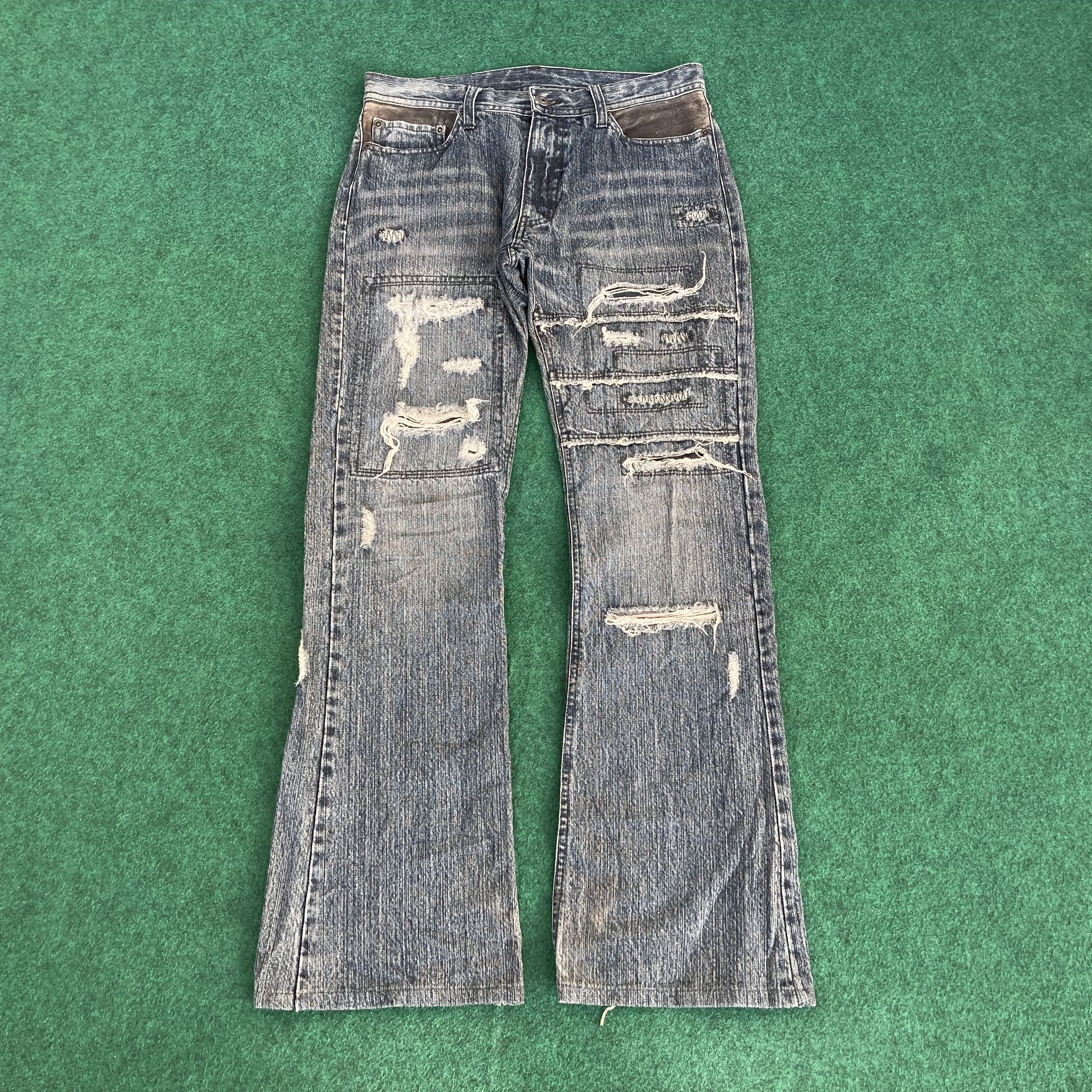 image of Designer Rupert Bootcut Flare Size 30 Jeans in Blue, Men's