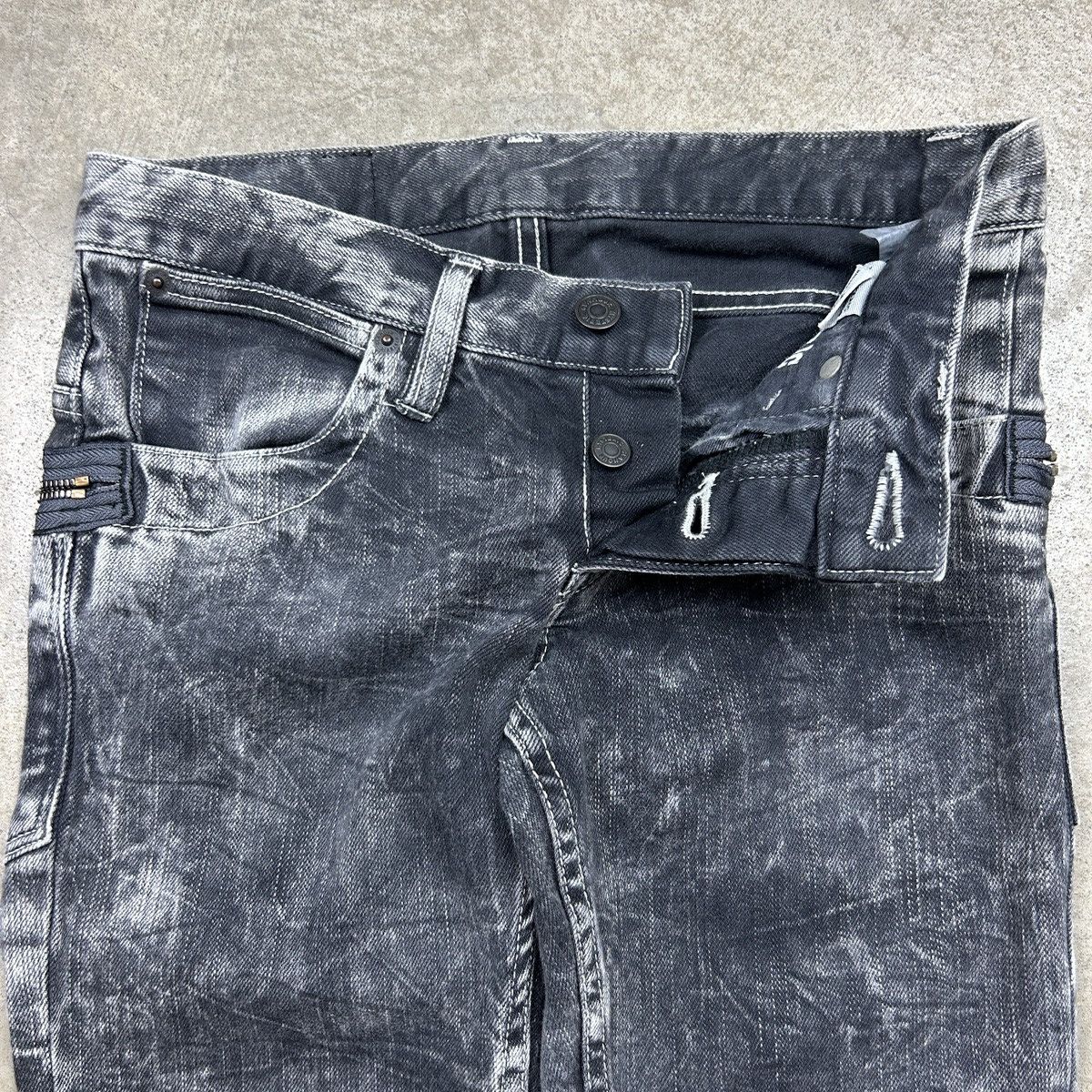 Hysteric Glamour hysteric glamour acid wash superblack jeans Size 28" / US 6 / IT 42 - 8 Thumbnail