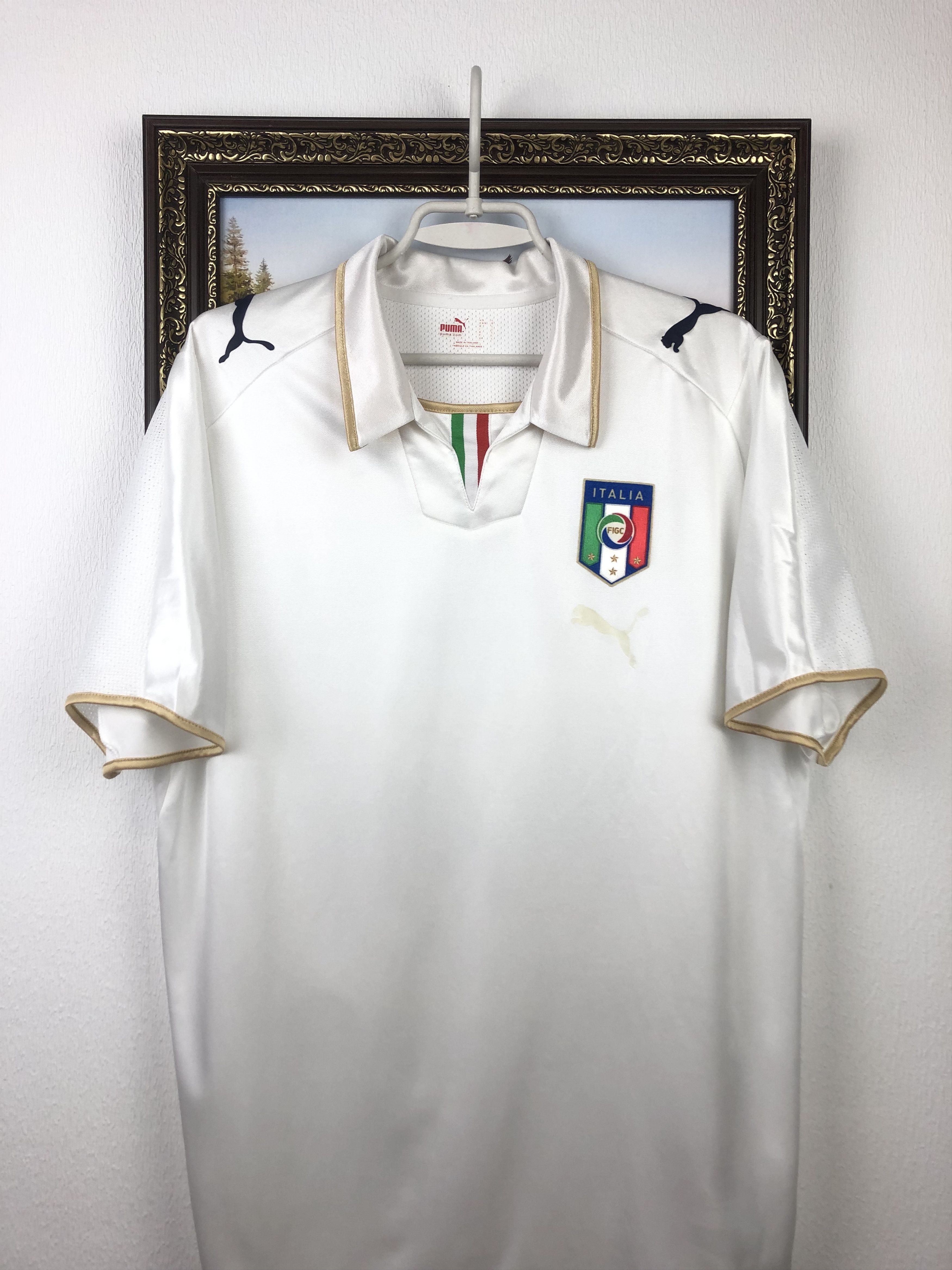 Vintage Italy football shirt 2007 Soccer Puma Jersey Maglia Tee Hype Size US L / EU 52-54 / 3 - 3 Thumbnail