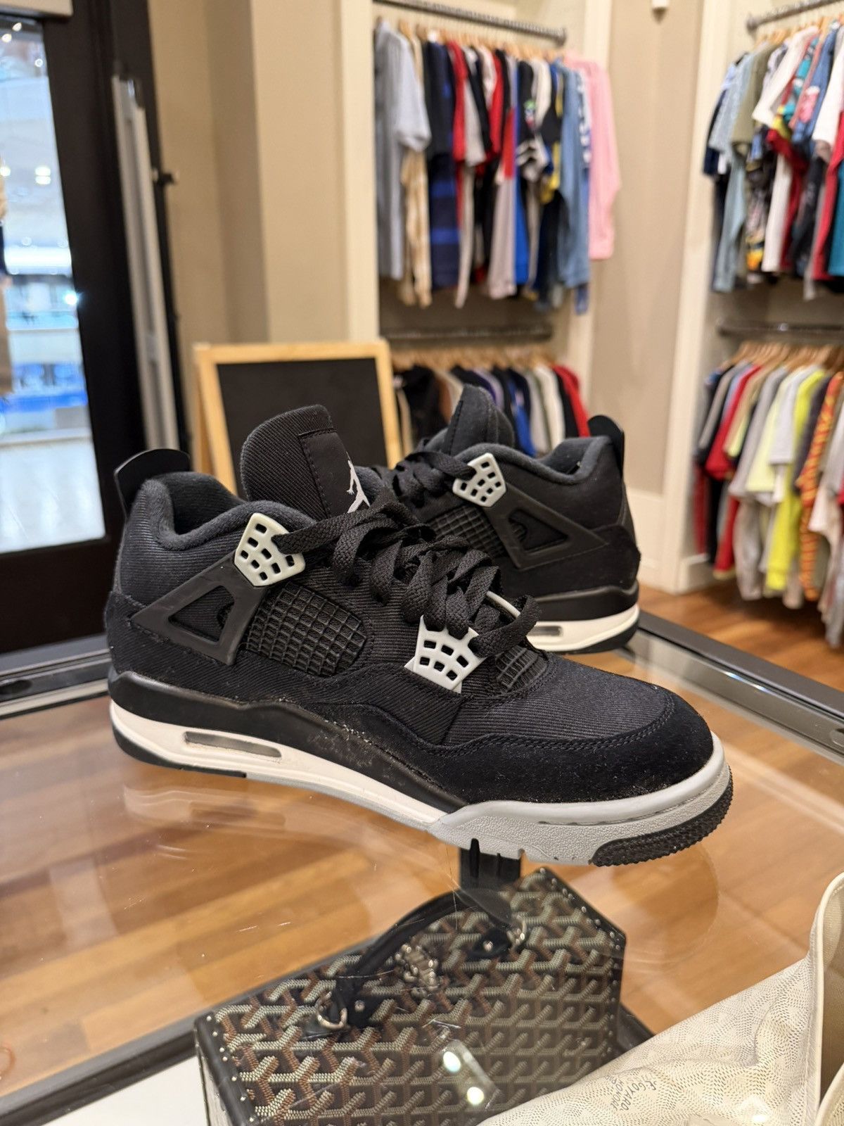 Jordan Brand Jordan 4 Retro SE ‘Black Canvas’ Size US 7.5 / EU 40-41 - 2 Thumbnail