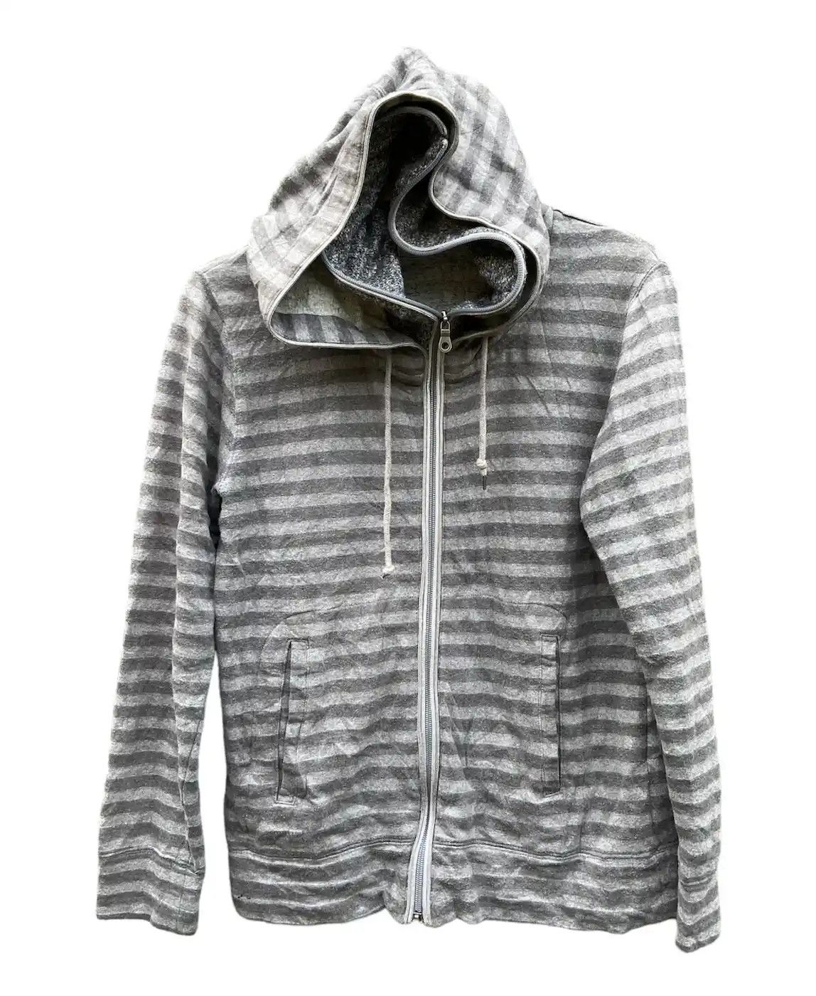 image of Beauty Beast x If Six Was Nine Bexist Double Layers Striped Hoodie Ppfm Styled, Men's (Size Medium)