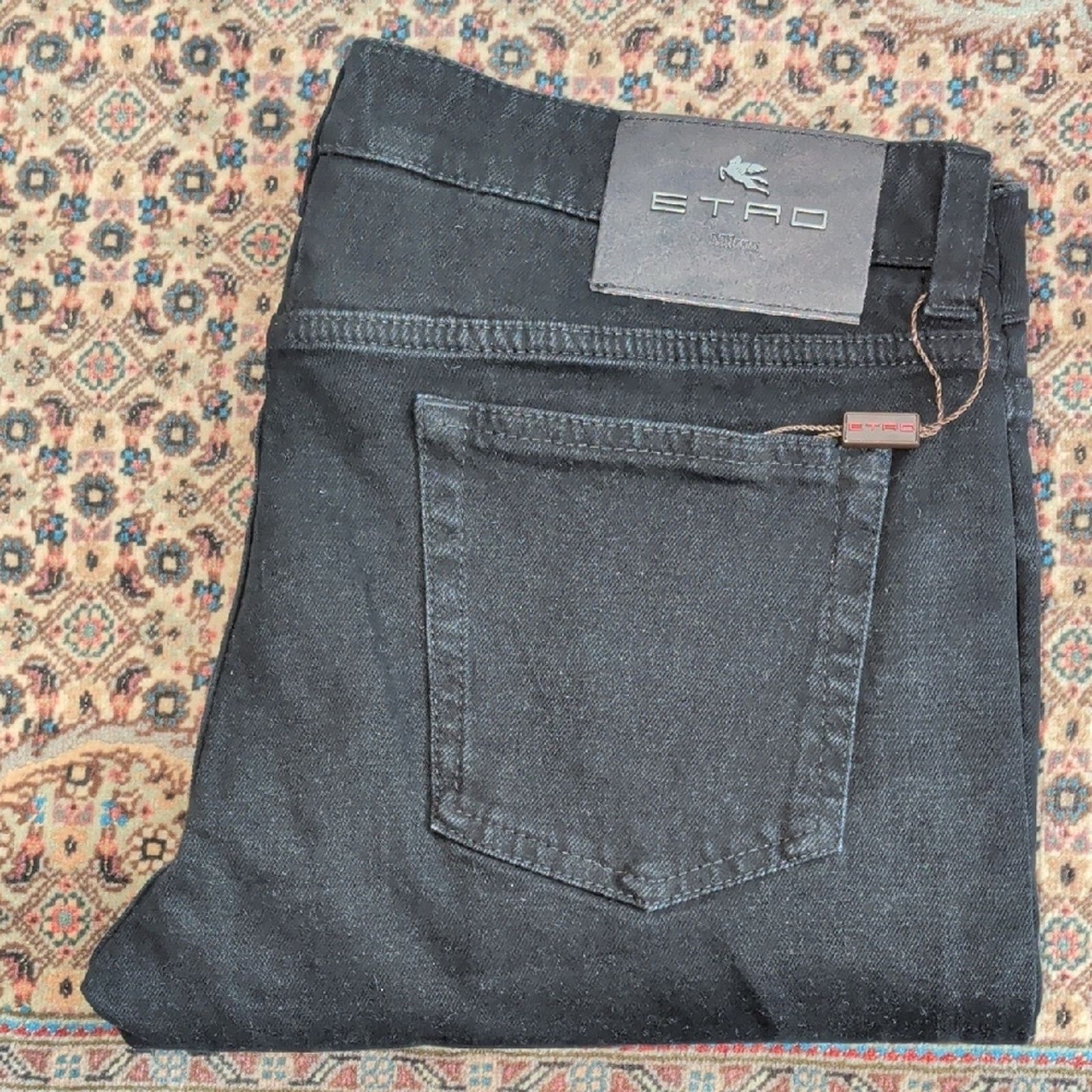 Etro Etro Dark Charcoal Men's Jeans Size 34 Size US 34 / EU 50 - 1 Thumbnail