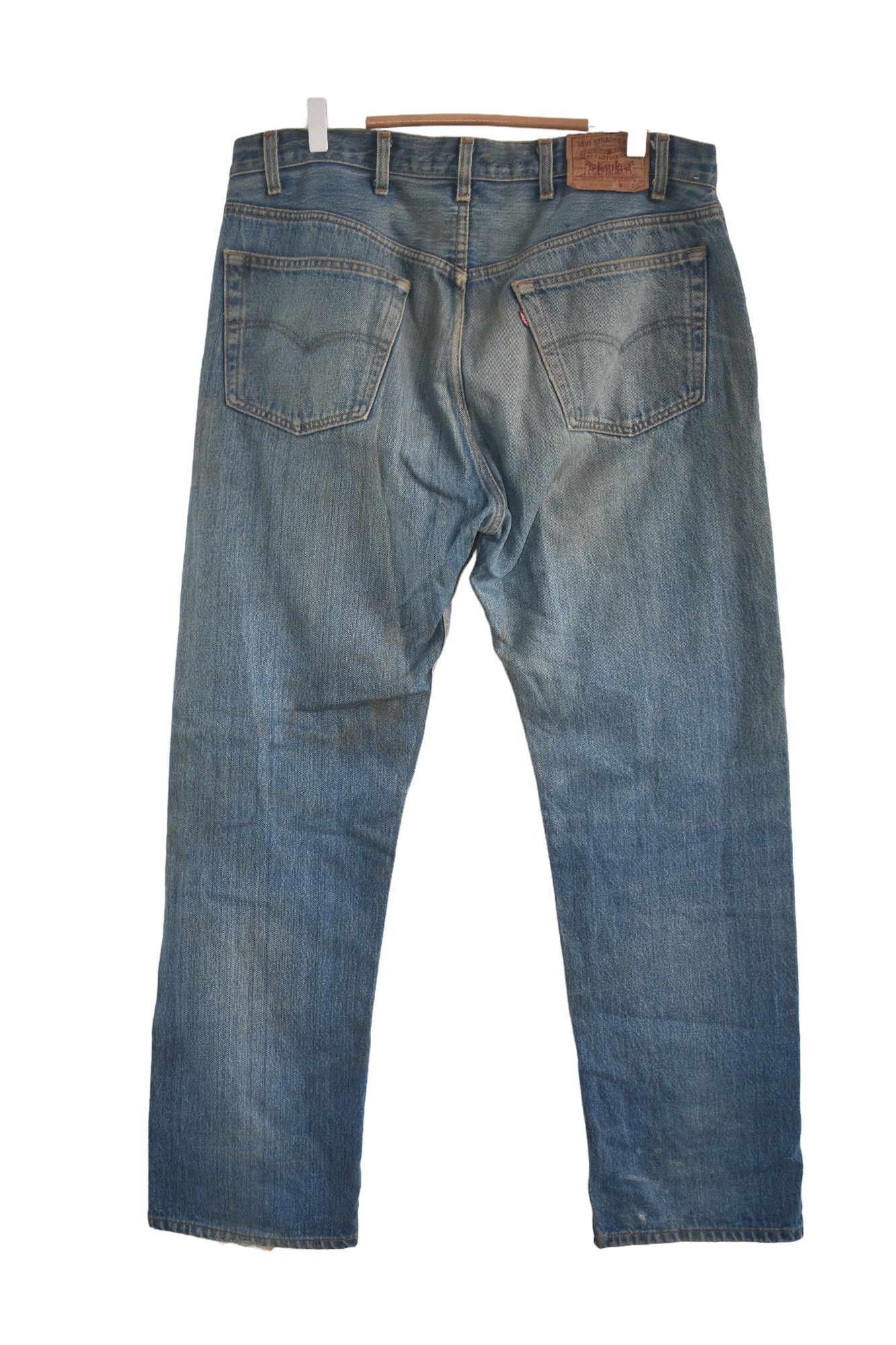 Jean × Levi's × Vintage SUPER RARE 🔥 80's Levis 501 Distress Jeans W38 Size US 38 / EU 54 - 5 Thumbnail