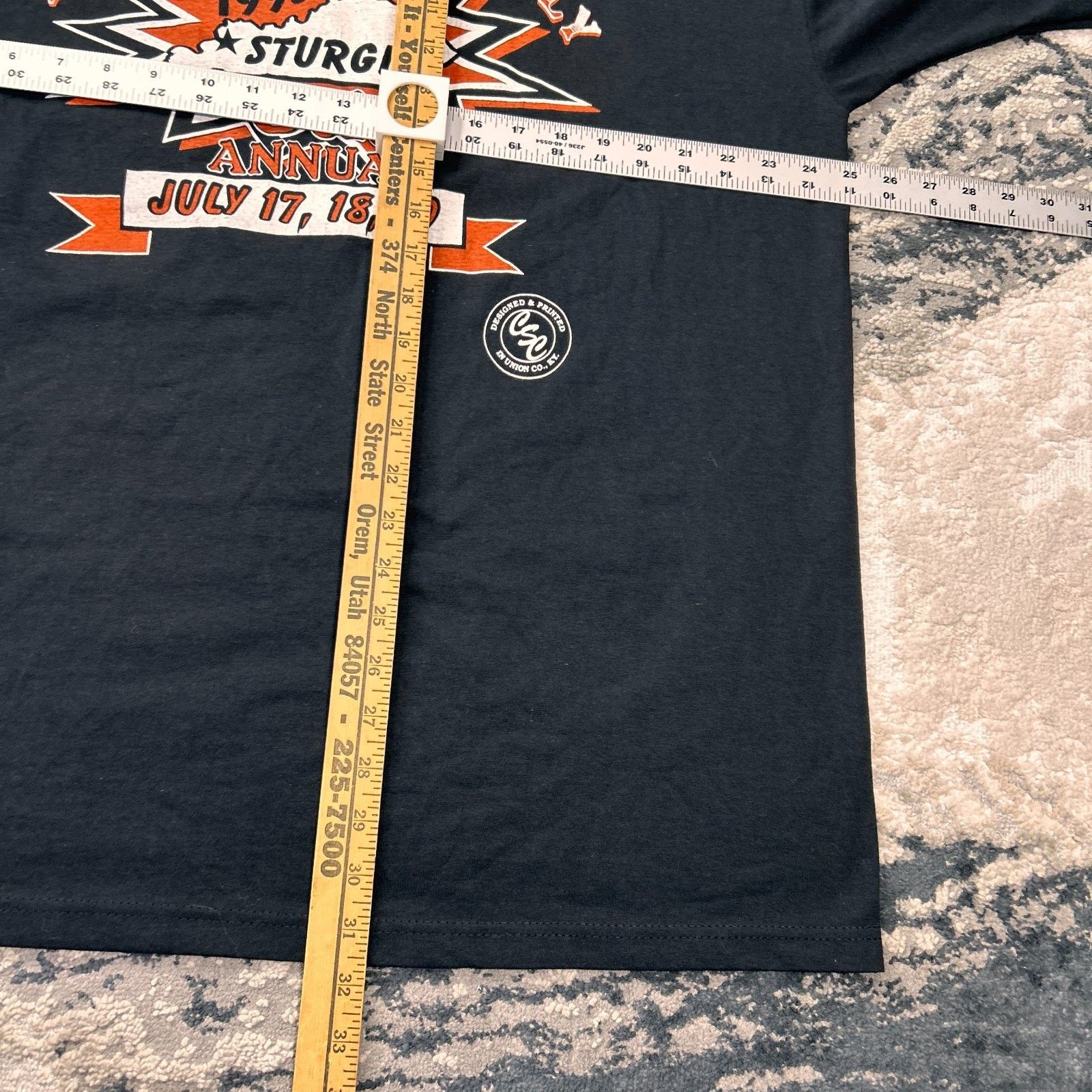 Fruit Of The Loom Vintage Fruit Of The Loom 2XL Little Sturgis Rally Biker Y2k Size US XXL / EU 58 / 5 - 5 Thumbnail