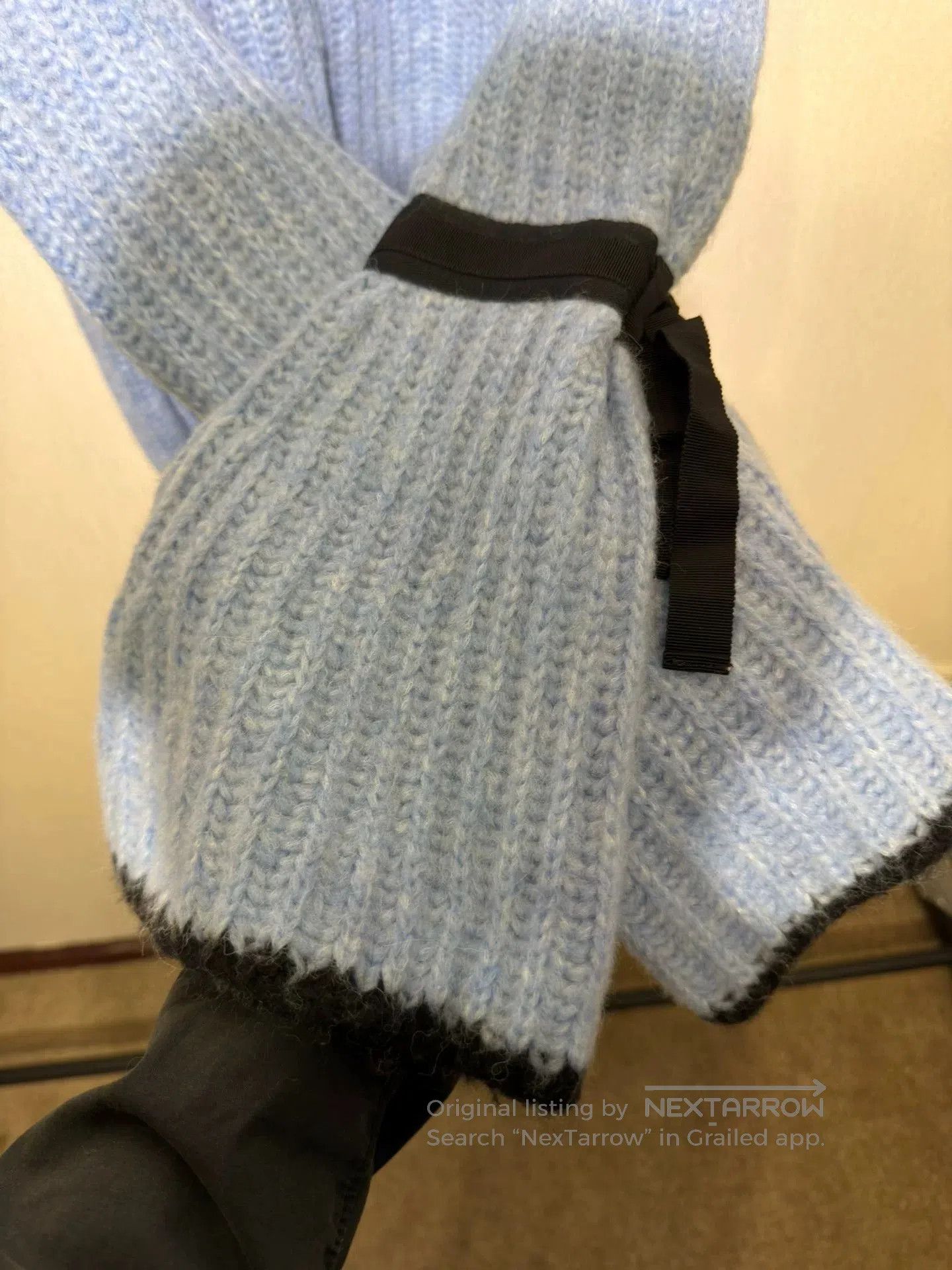 Moncler Blue Moncler Bell Sleeve Sweater Size M. Size M / US 6-8 / IT 42-44 - 8 Thumbnail