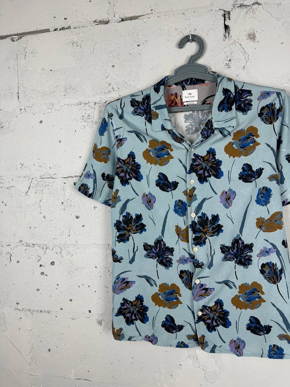 Paul Smith Paul Smith Iconic Flower Printed Short Sleeve Shirt Size US M / EU 48-50 / 2 - 3 Thumbnail