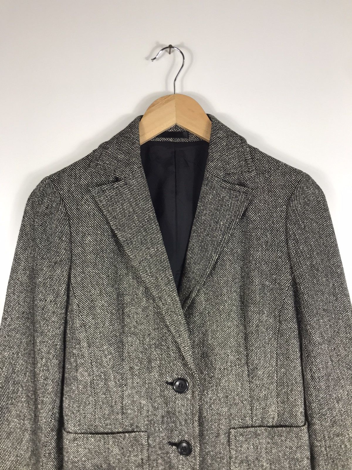 Burberry 🔥Burberry Wool Tweed Button Coat Jacket Size XS / US 0-2 / IT 36-38 - 4 Thumbnail